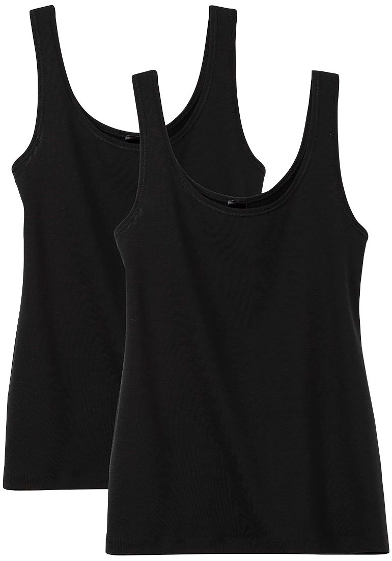 CALIDA Tanktop "Natural Benefit", (2er Pack), Rundhals-Ausschnitt, Single J günstig online kaufen