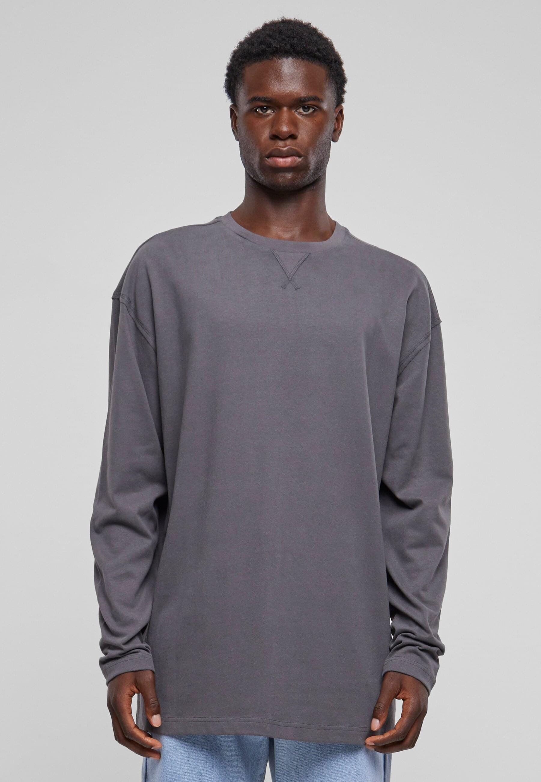 URBAN CLASSICS Longsleeve »Urban Classics Herren Oversized Open Edge Longsleeve«, (1 tlg.)