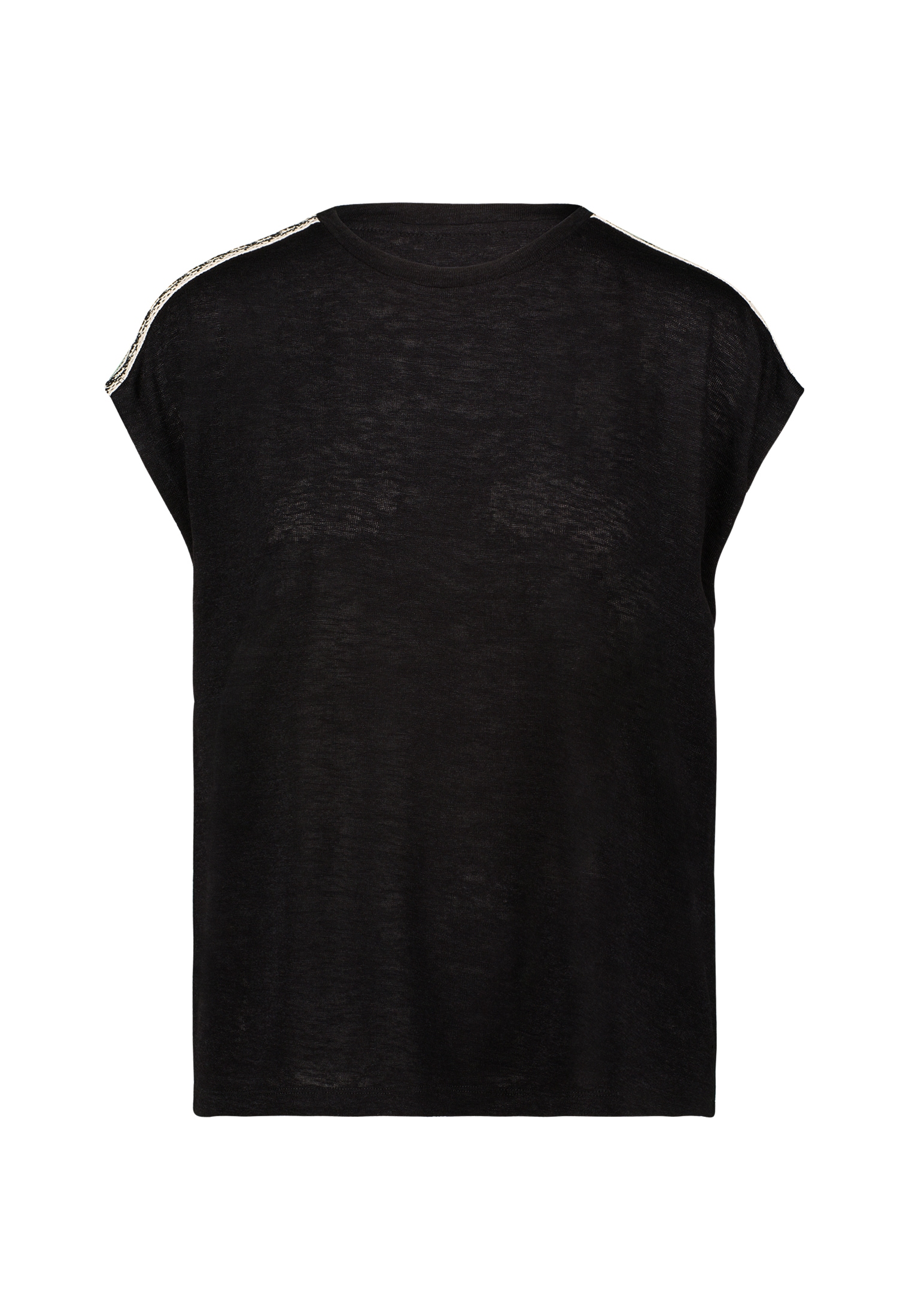 Zero T-Shirt »zero Shirt mit Kontraststickerei«, (1 tlg.), weiteres Detail