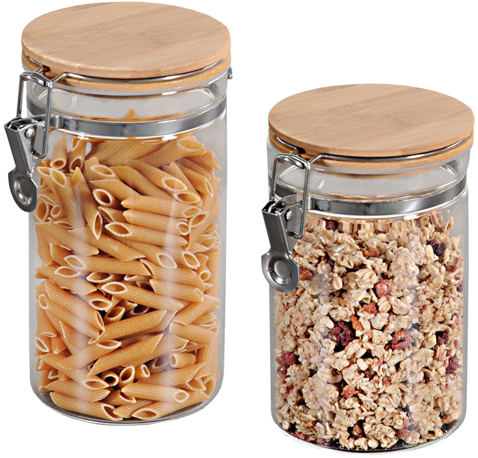 KESPER Vorratsglas Set, 2 Stk. tlg. mit Metallverschluß, Set: 900 und 1100 günstig online kaufen