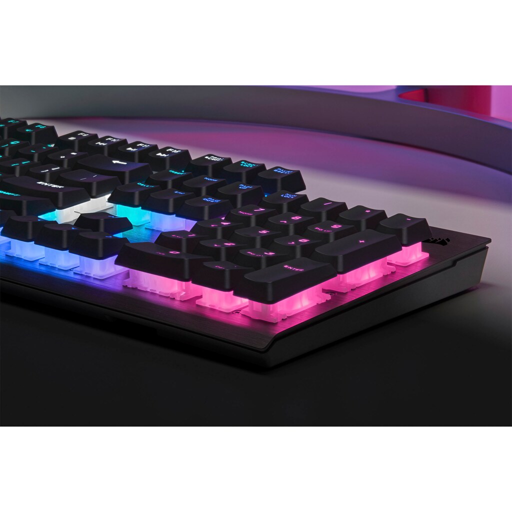 Corsair Gaming-Tastatur »K60 RGB PRO«, (Ziffernblock-ausklappbare Füße)