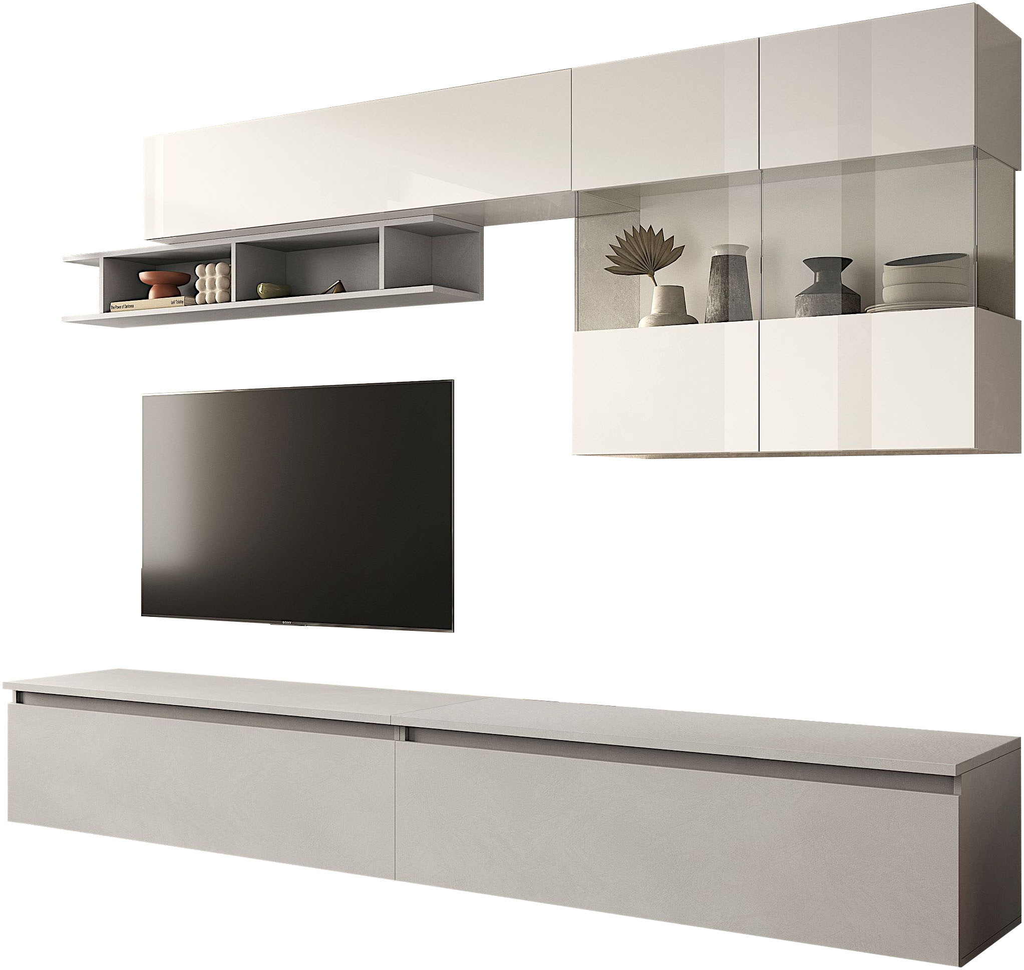 Home affaire Wohnwand "Infinity, 5tlg. Breite 276 cm, moderne Mediawand" 5 günstig online kaufen