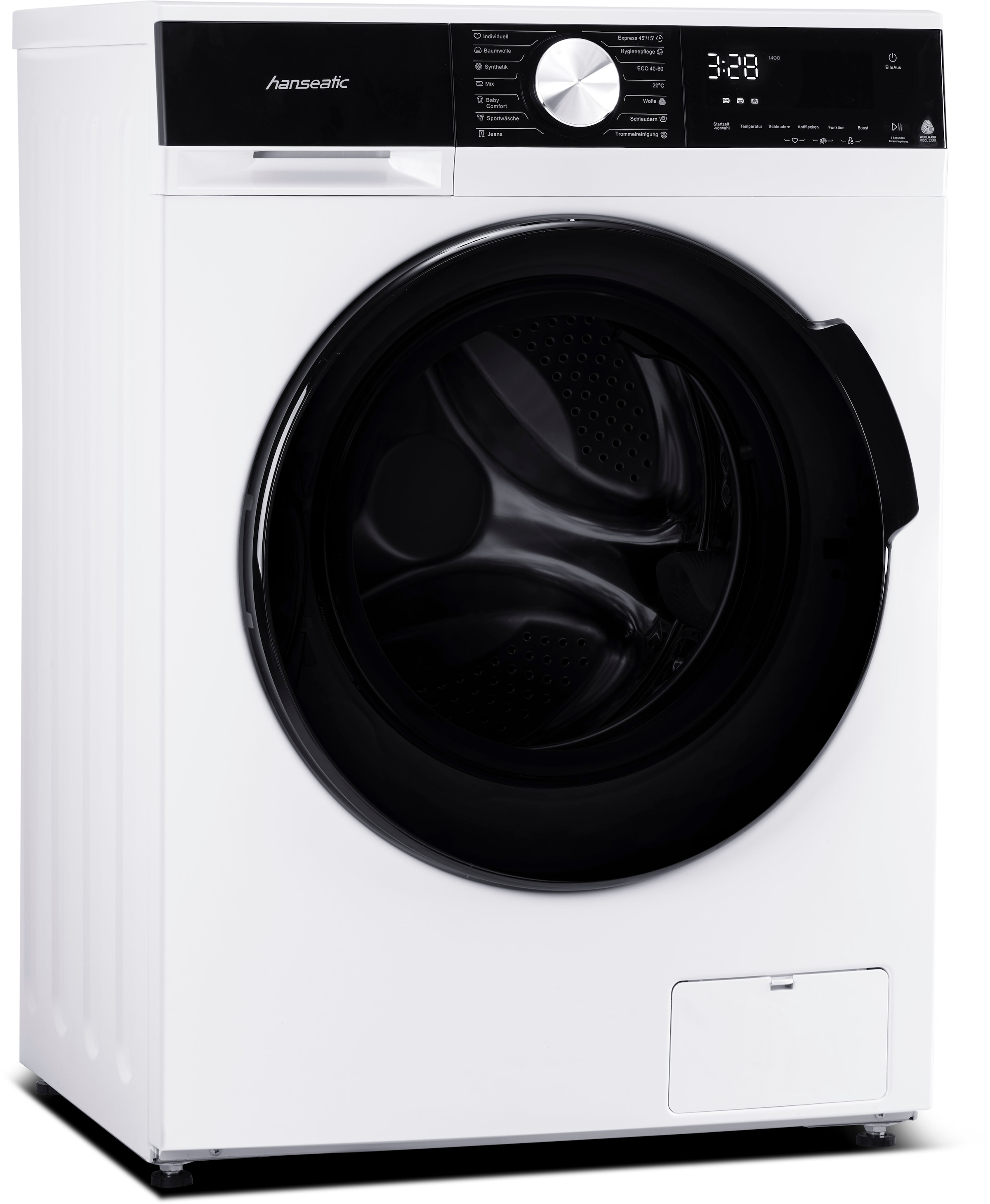 Hanseatic Waschmaschine »HWMM1714A2«, 7 kg, 1400 U/min, Schnellwaschprogramm, Touch-Display, Aqua-Stopp-Schlauch