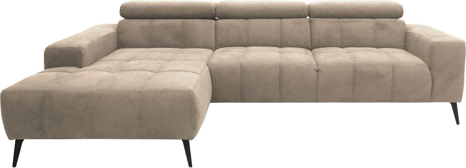 DOMO collection Ecksofa "Trento L-Form, mit Kufenfuß oder Einzelfuß" wahlwe günstig online kaufen