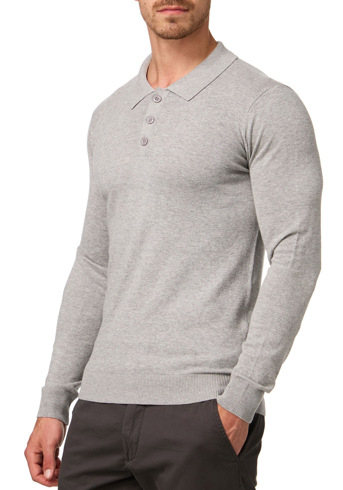 Indicode Polokragenpullover "INBarner"