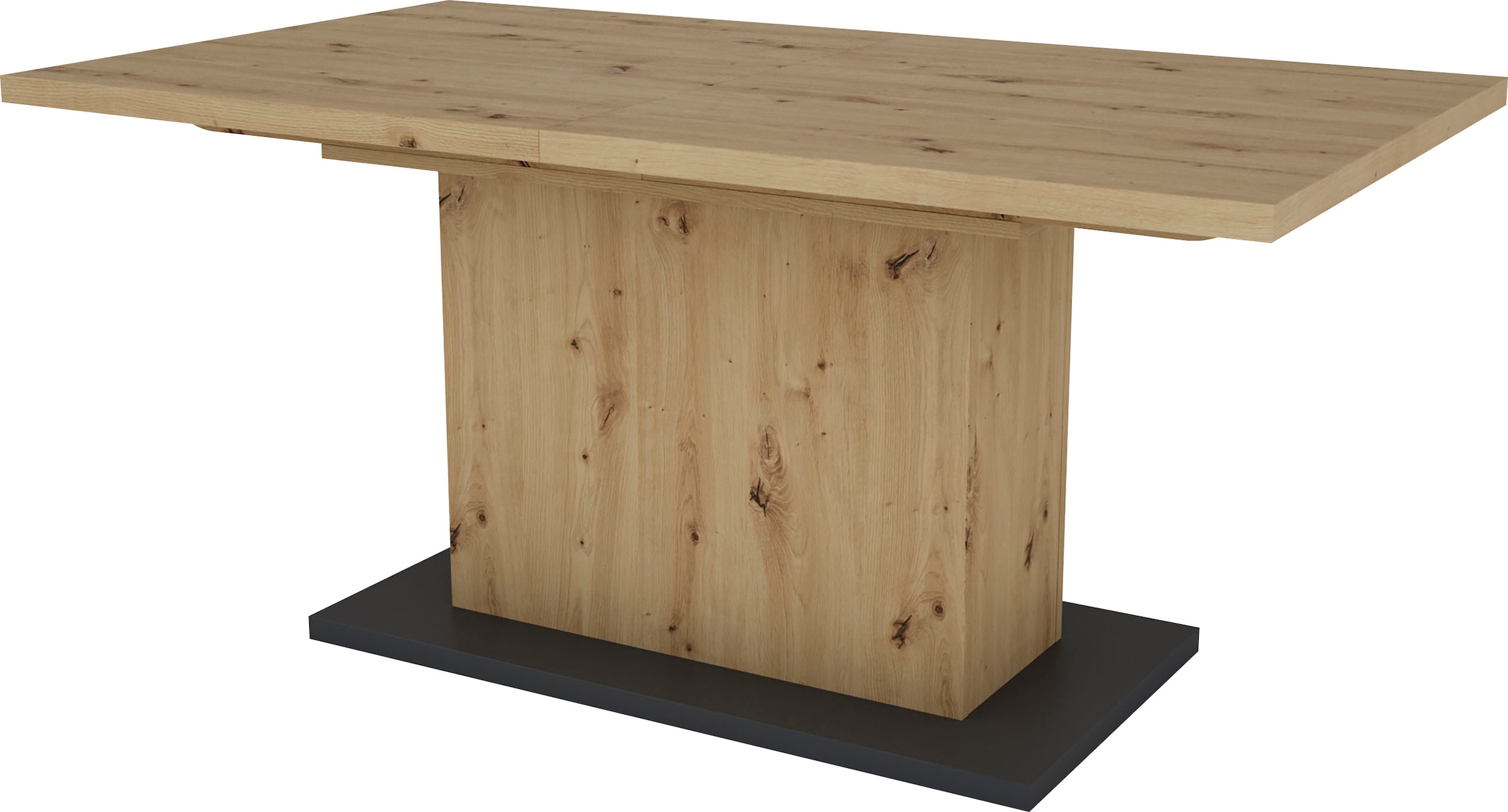 Homexperts Essgruppe »Aiko«, (Set, 5 tlg., Esstisch mit 4 Stühlen), Tisch mit Auszugsfunktion, Breite 160-200 cm