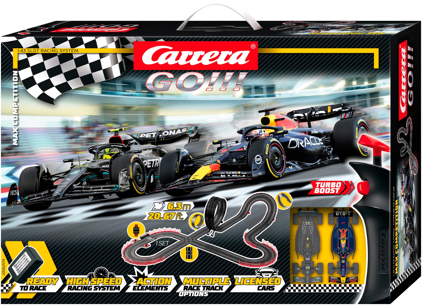 Autorennbahn »Carrera GO!!! - Max Competition (Formel 1)«