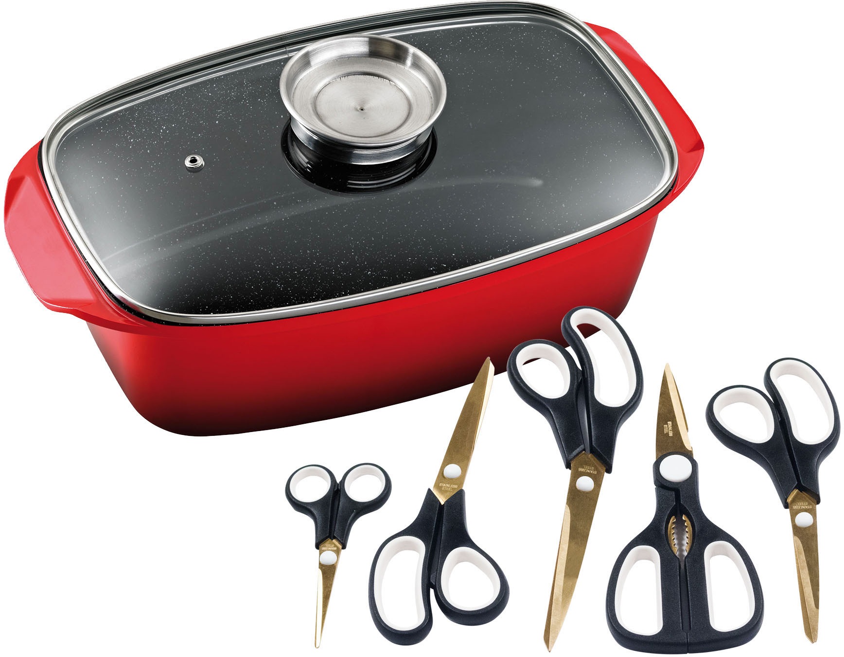 KING Bräter Set, 7 Stk. tlg. Aluminiumguss günstig online kaufen