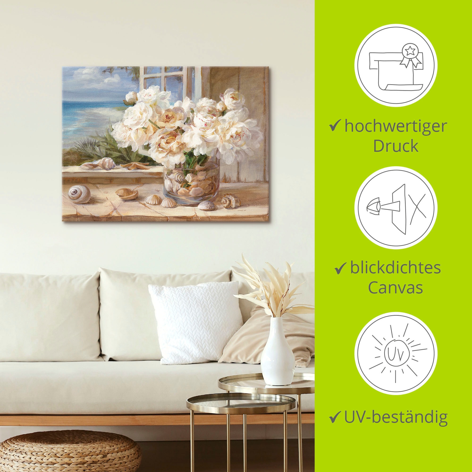 Artland Wandbild »Am See«, Arrangements, (1 St.), als Leinwandbild, Poster, Wandaufkleber in verschied. Größen