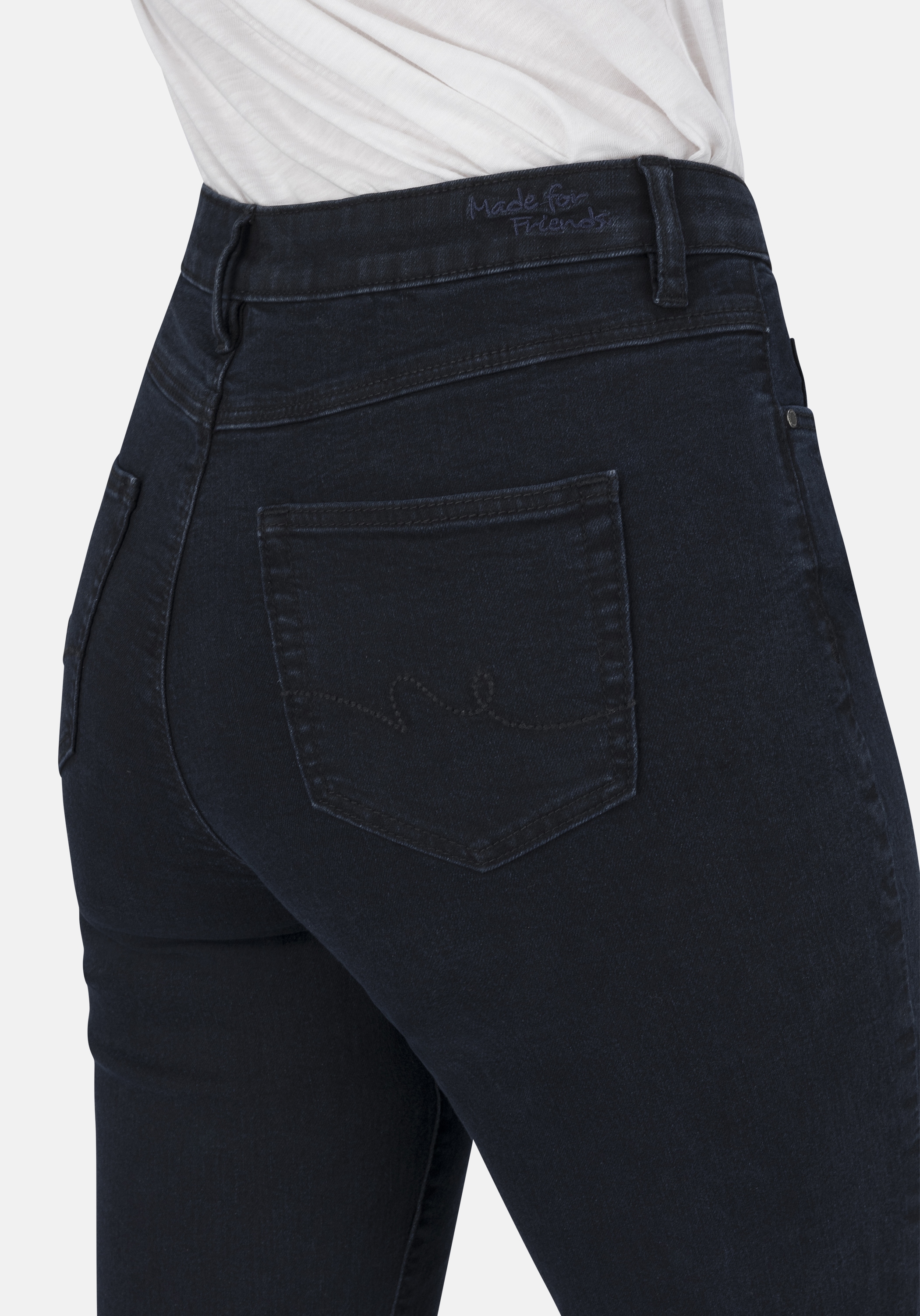 STOOKER WOMEN 5-Pocket-Jeans »Nizza Denim Basic Tapered Fit«, Tapered Fit Casual Clean Wash Denim Jeans für Damen