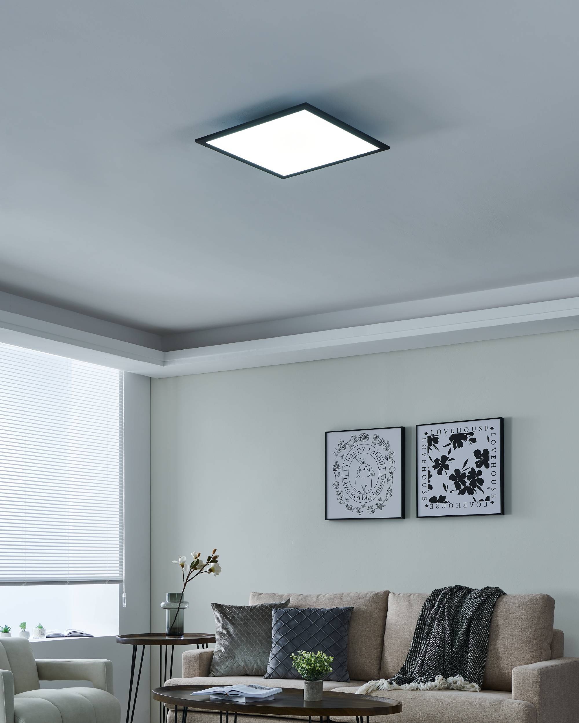 EGLO LED-Deckenleuchte »SALOBRENA-Z«,  in schwarz aus Alu / inkl. LED fest integriert - 21,5 Watt