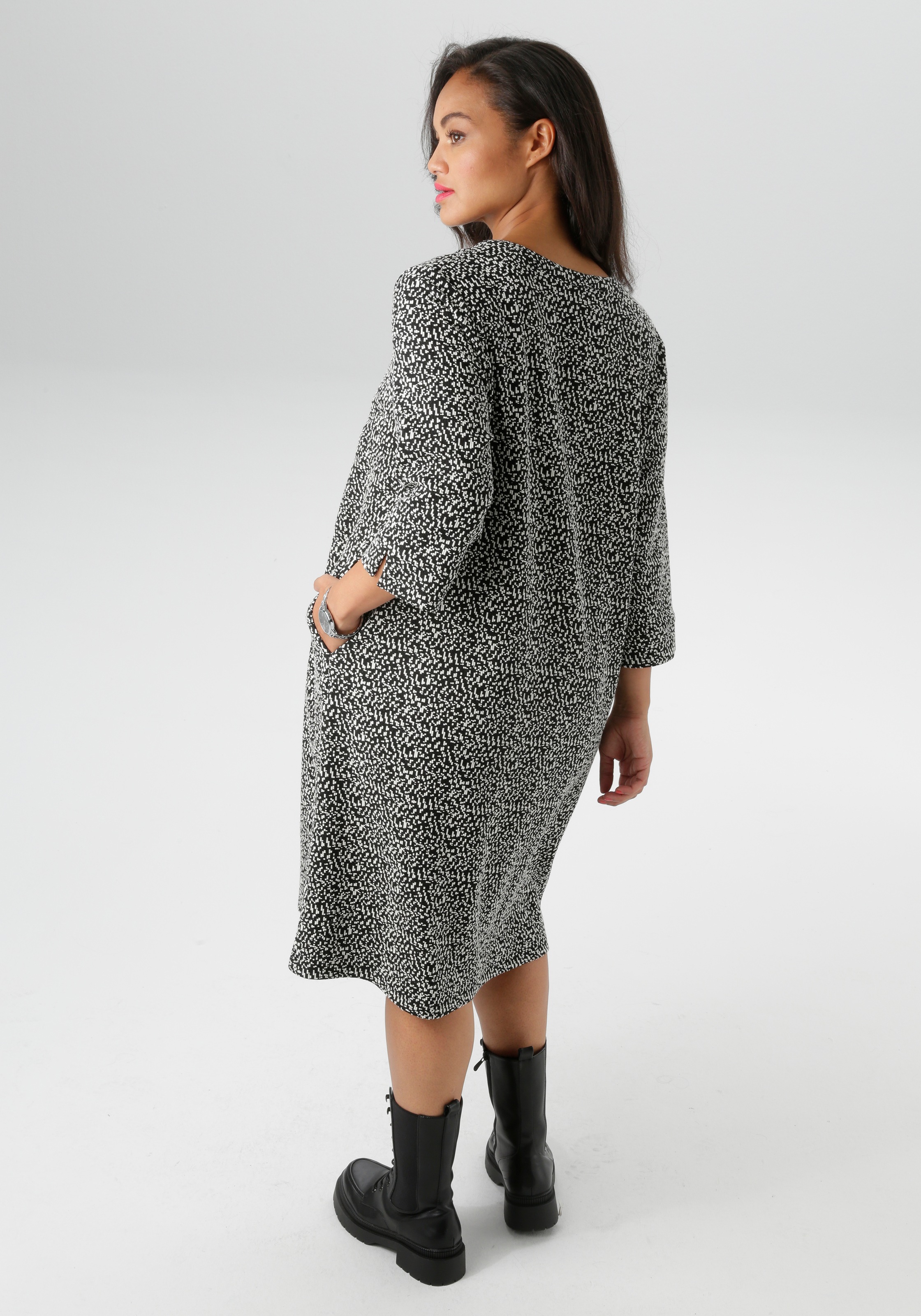 Thumbnail - Aniston PLUS Jerseykleid Eingrifftaschen mit praktischen Eingrifftaschen