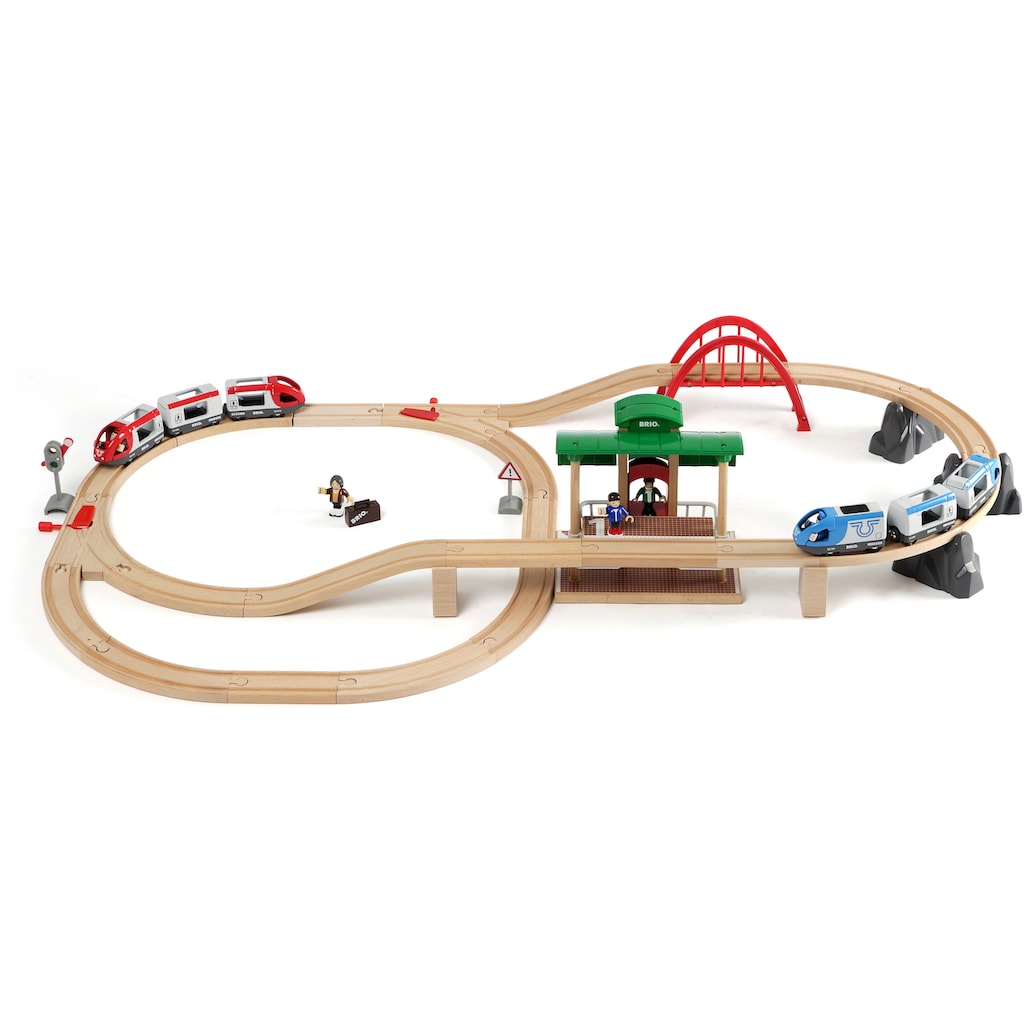 BRIO® Spielzeug-Eisenbahn »BRIO® WORLD, Großes Bahn Reisezug Set«, (Set)
