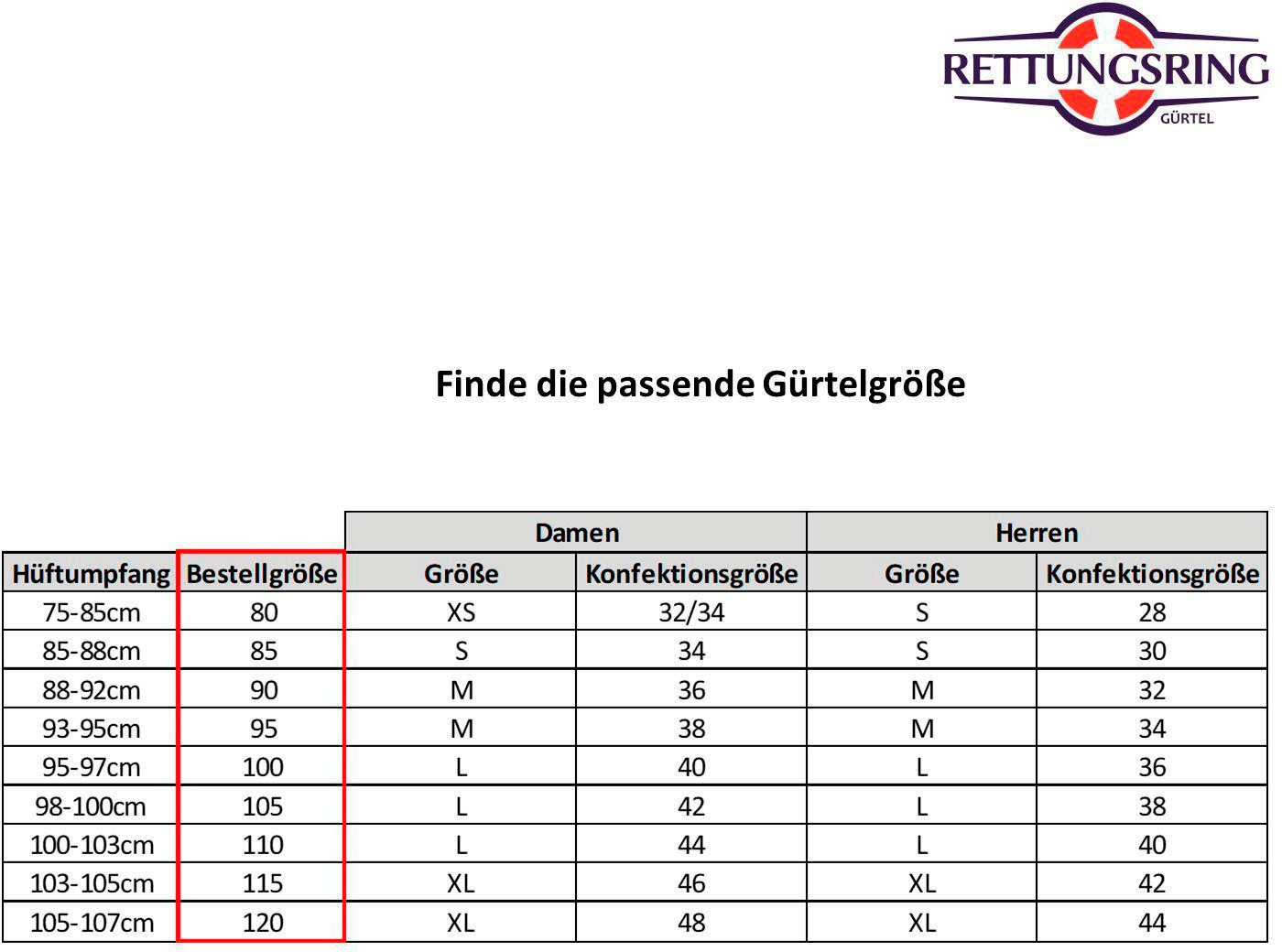 RETTUNGSRING by showroom 019° Koppelgürtel, Schließe mit Schmucksteinen, Vollrindleder