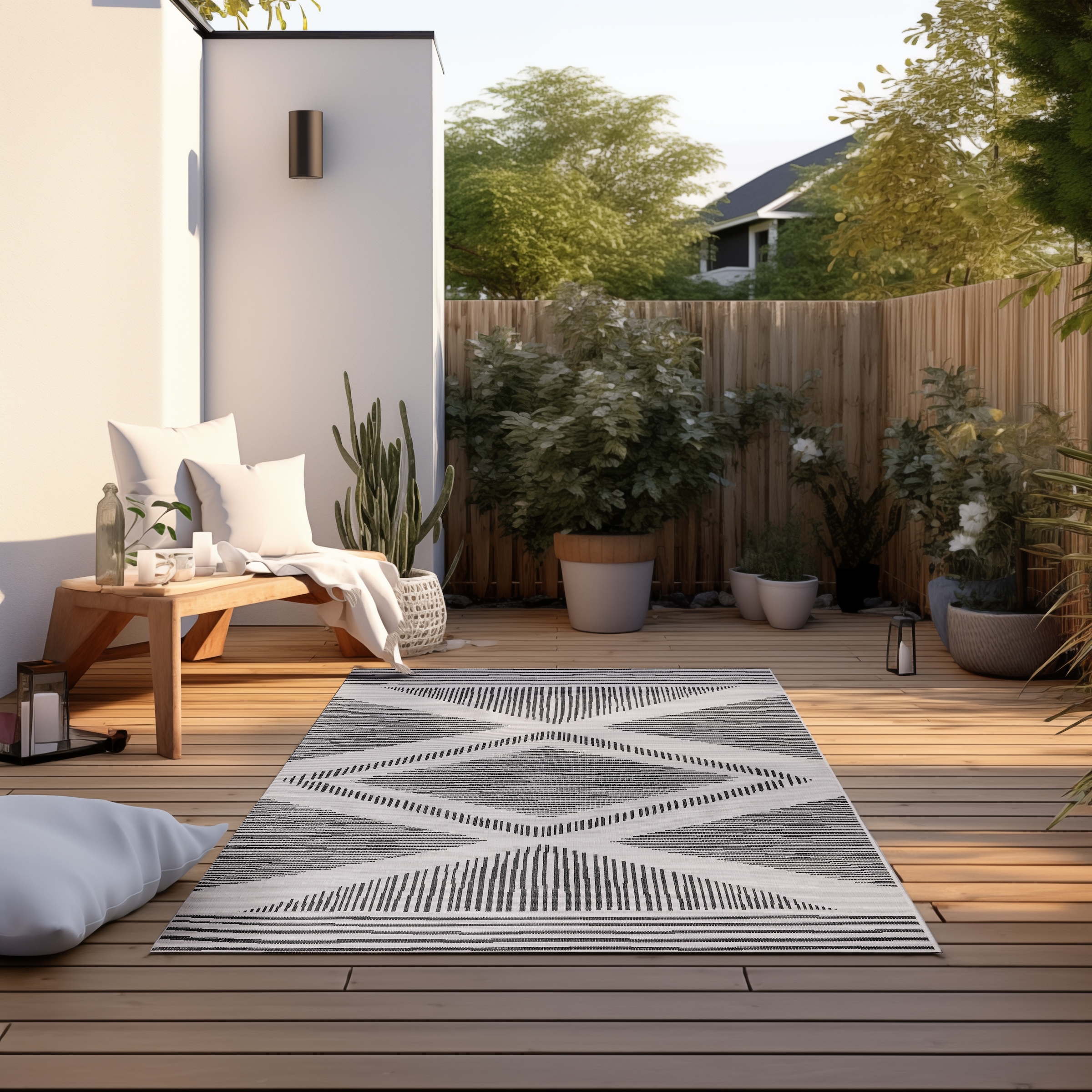 ELLE DECORATION Teppich "Rhombus, In- und Outdoor" rechteckig 5 mm Höhe Fla günstig online kaufen