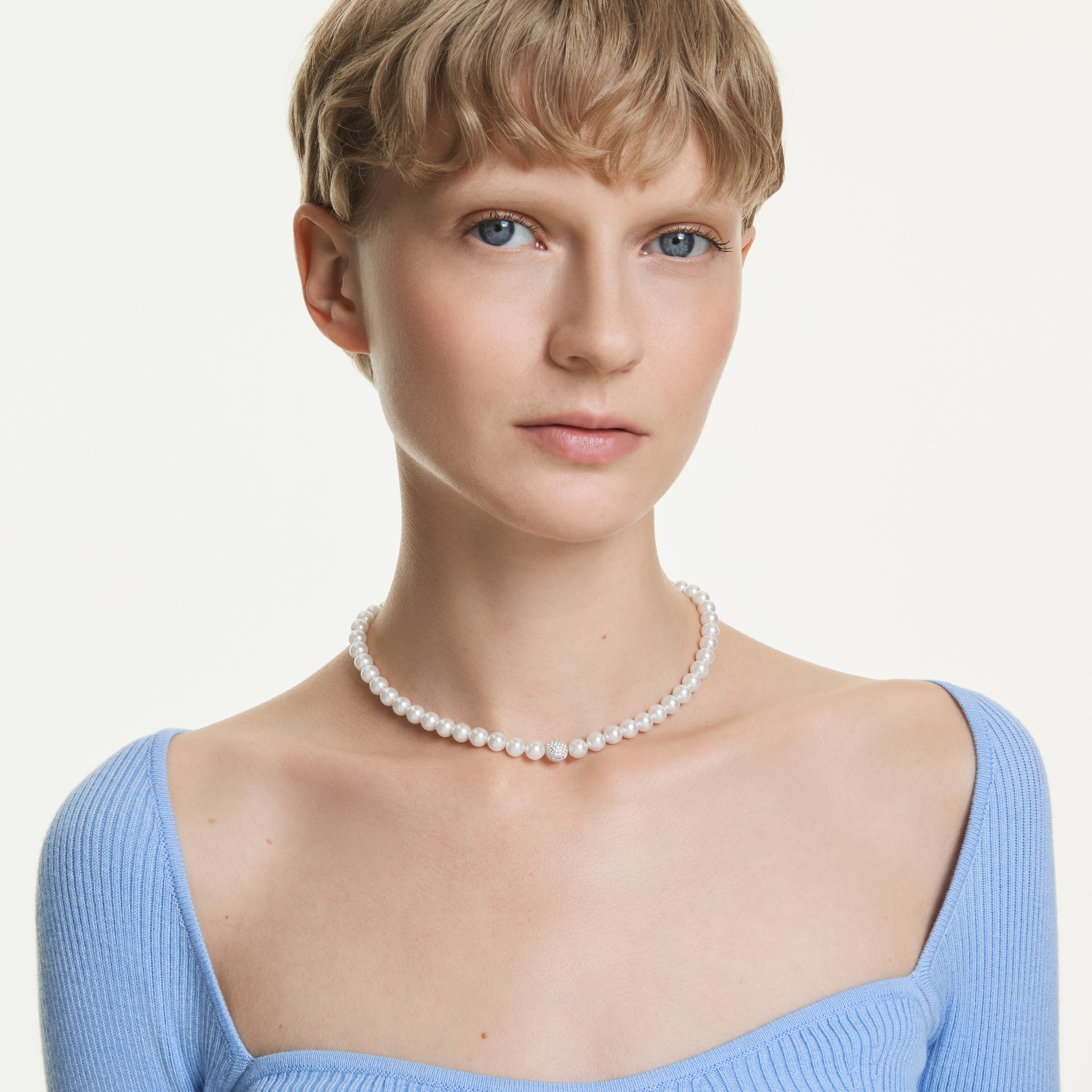Swarovski Collier »Schmuck Geschenk Matrix Halskette« mit Swarovski® Kristall - mit Swarovski® Perle