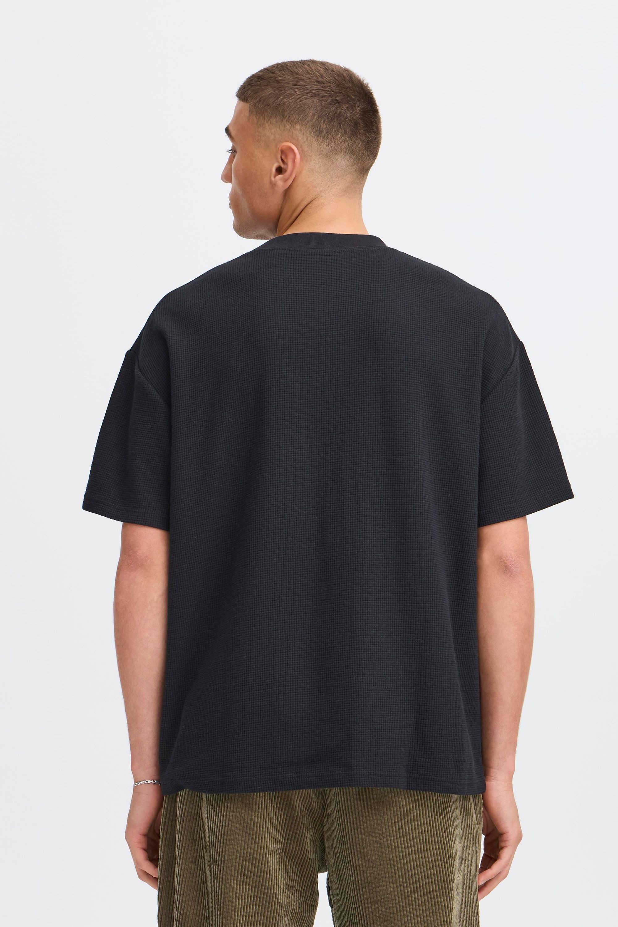 !solid Rundhalsshirt SOLID "Rundhalsshirt SDRaul", Herren, Gr. M, schwarz (true schwarz), Obermaterial: 75% Baumwolle CO. 25% Polyester PES., Shirts Rundhalsshirt 3