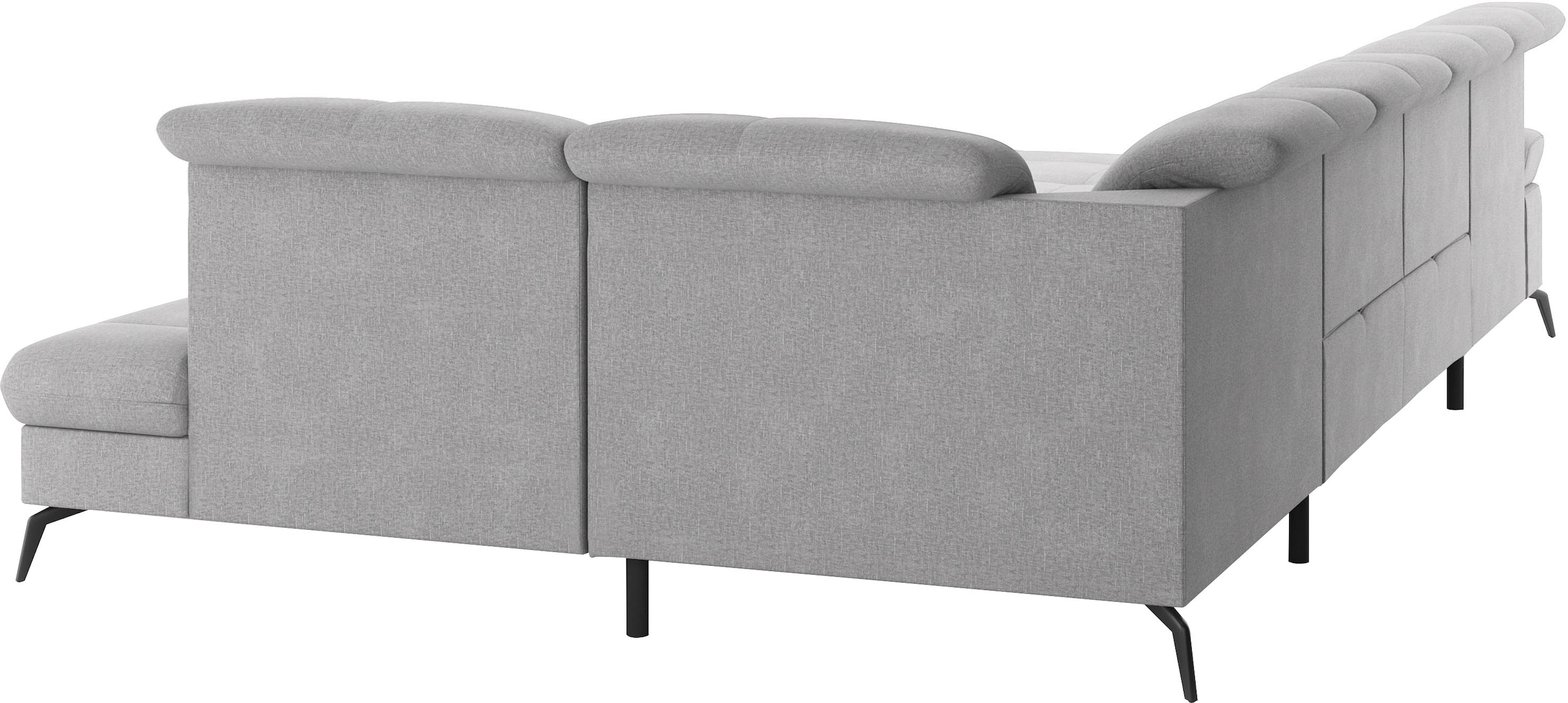 sit&more Wohnlandschaft »Amica, U-Form, inkl. Sitztiefenverstellung und Armteilverstellung«, wahlweise mit Kopfteilverstellung, Bettfunktion und Bettkasten