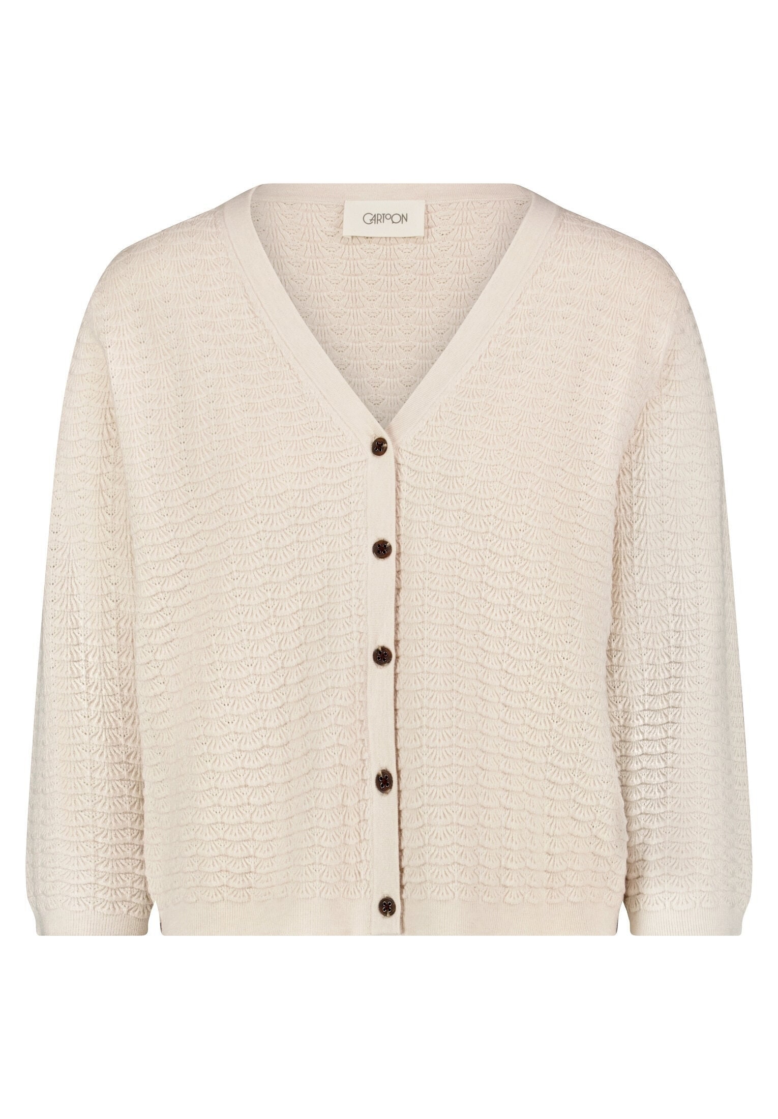 Cartoon Strickjacke »Damen mit V-Ausschnitt« 1