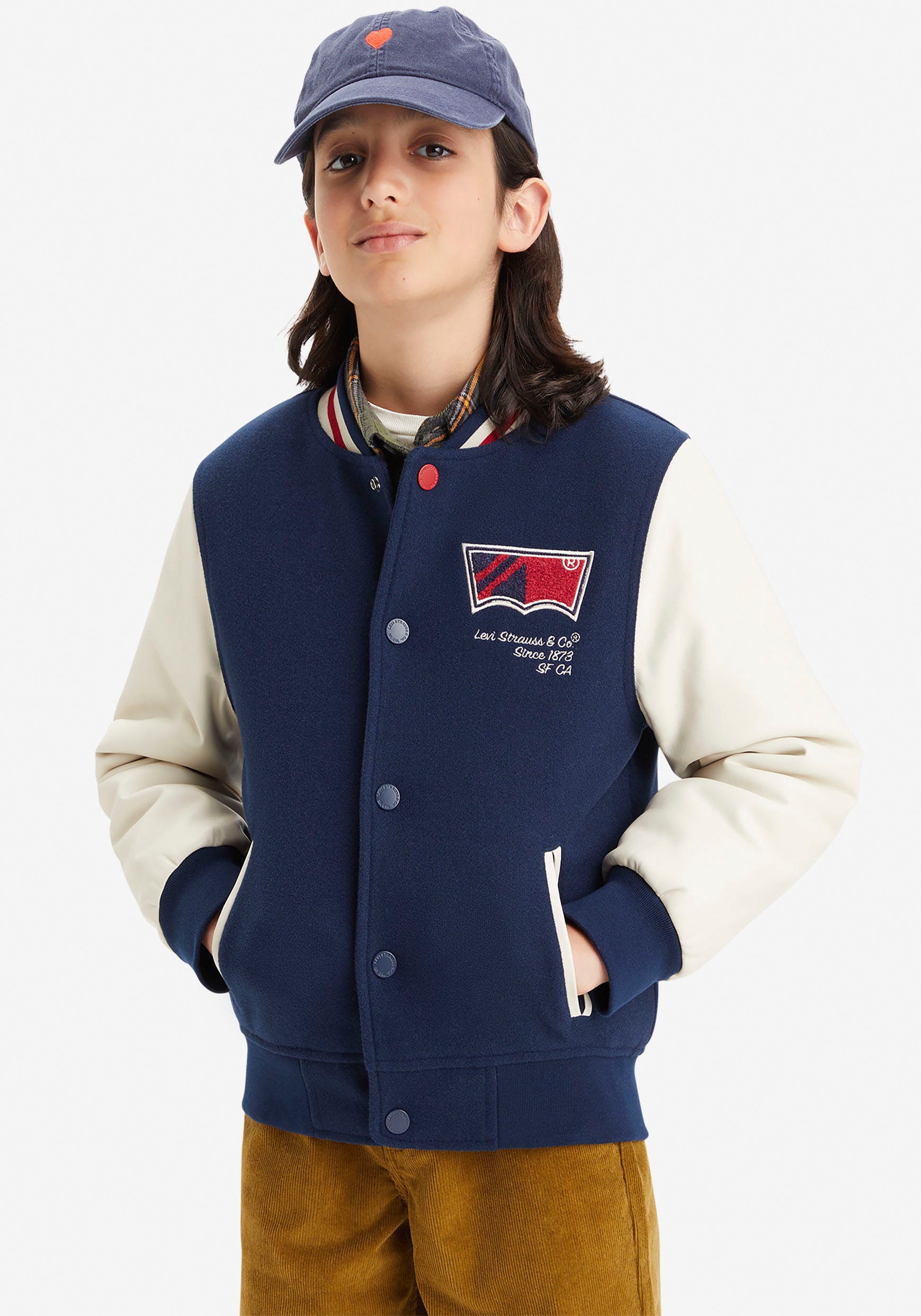 Levi's® Kids Collegejacke, mit großem Markenschriftzug auf dem Rücken for BOYS