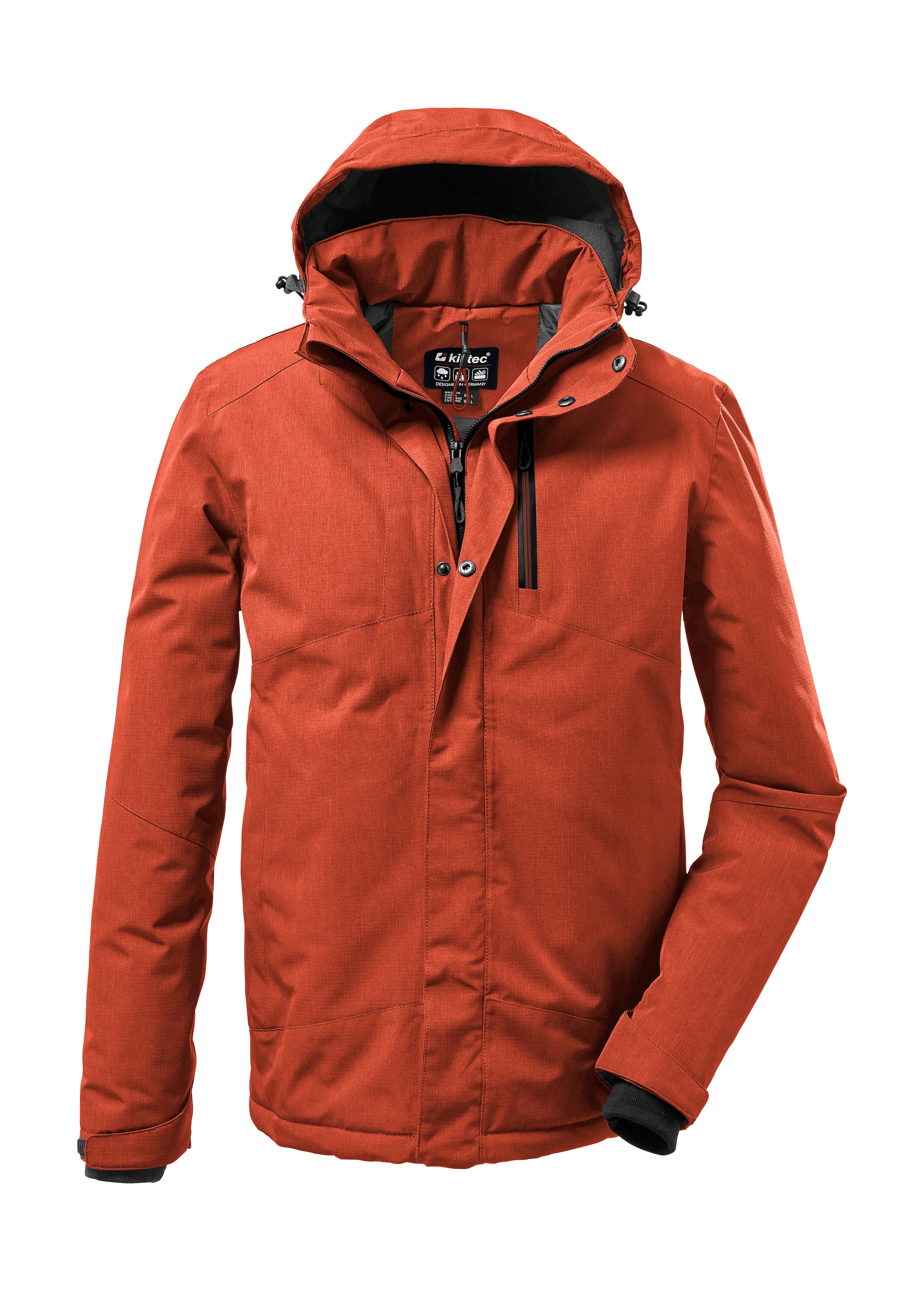 Killtec Outdoorjacke "KOW 161 MN JCKT" Wasser- und winddichte Funktionsjacke mit abnehmbarer Kapuze