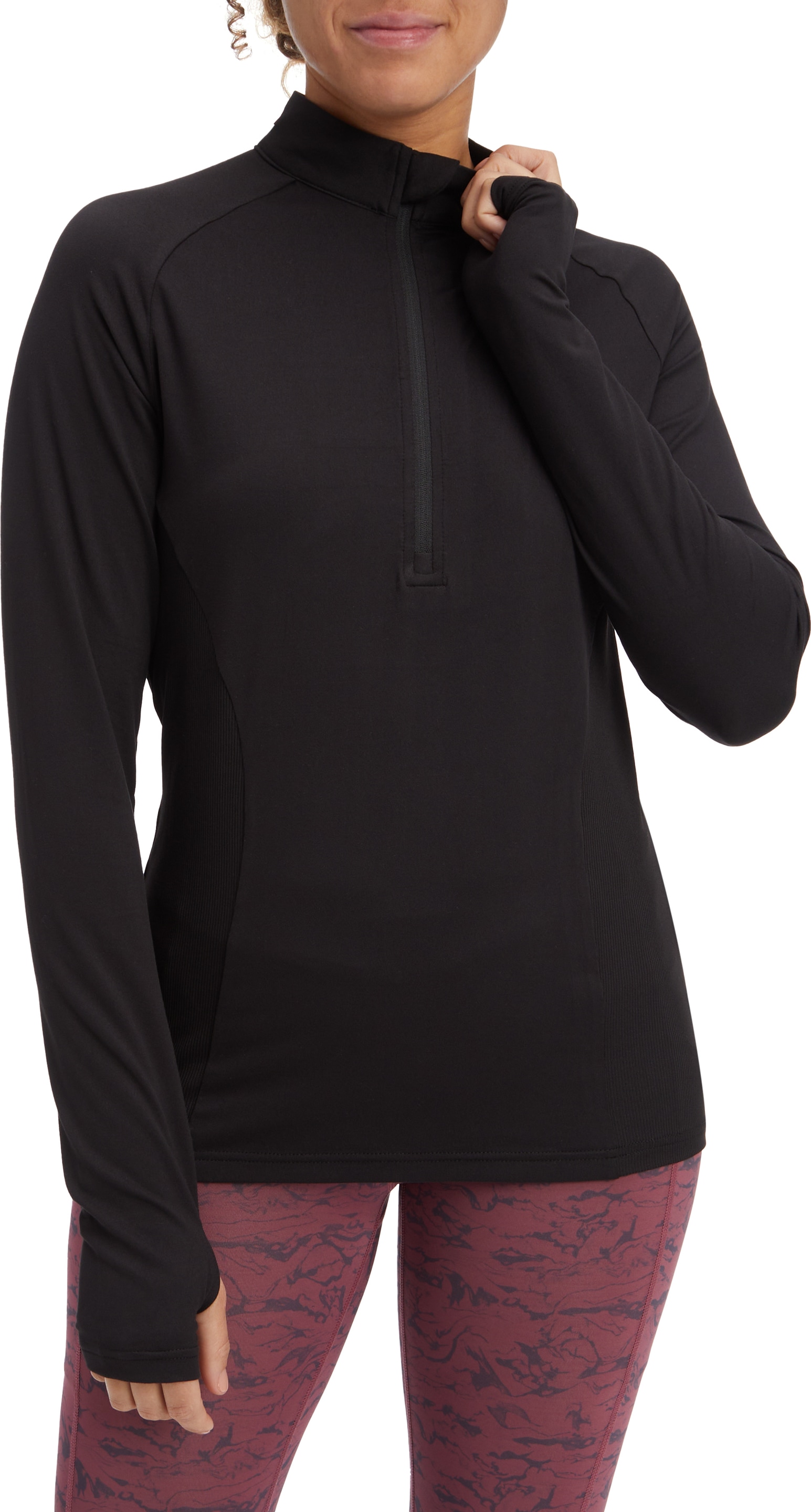 Energetics Sweatshirt "DA.-LANGARMSHIRT CUSCA IV W", Half-Zip-Design, für Wandern, Walking und Running