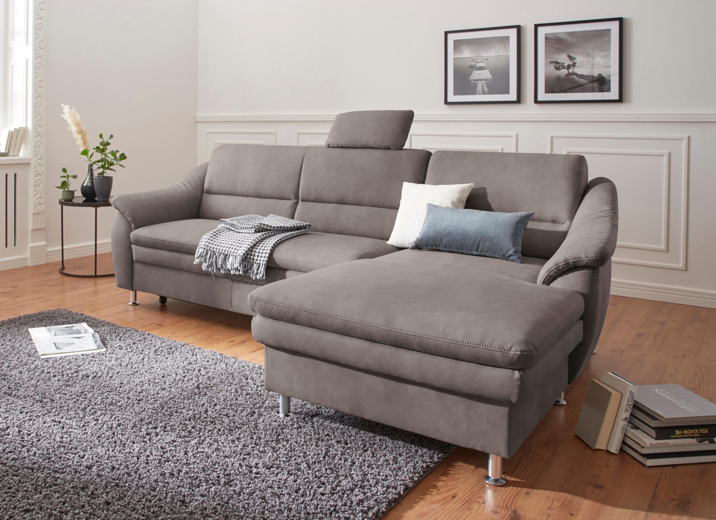 sit&more Ecksofa "Cardoso L-Form" mit Federkern, wahlweise mit Bettfunktion günstig online kaufen