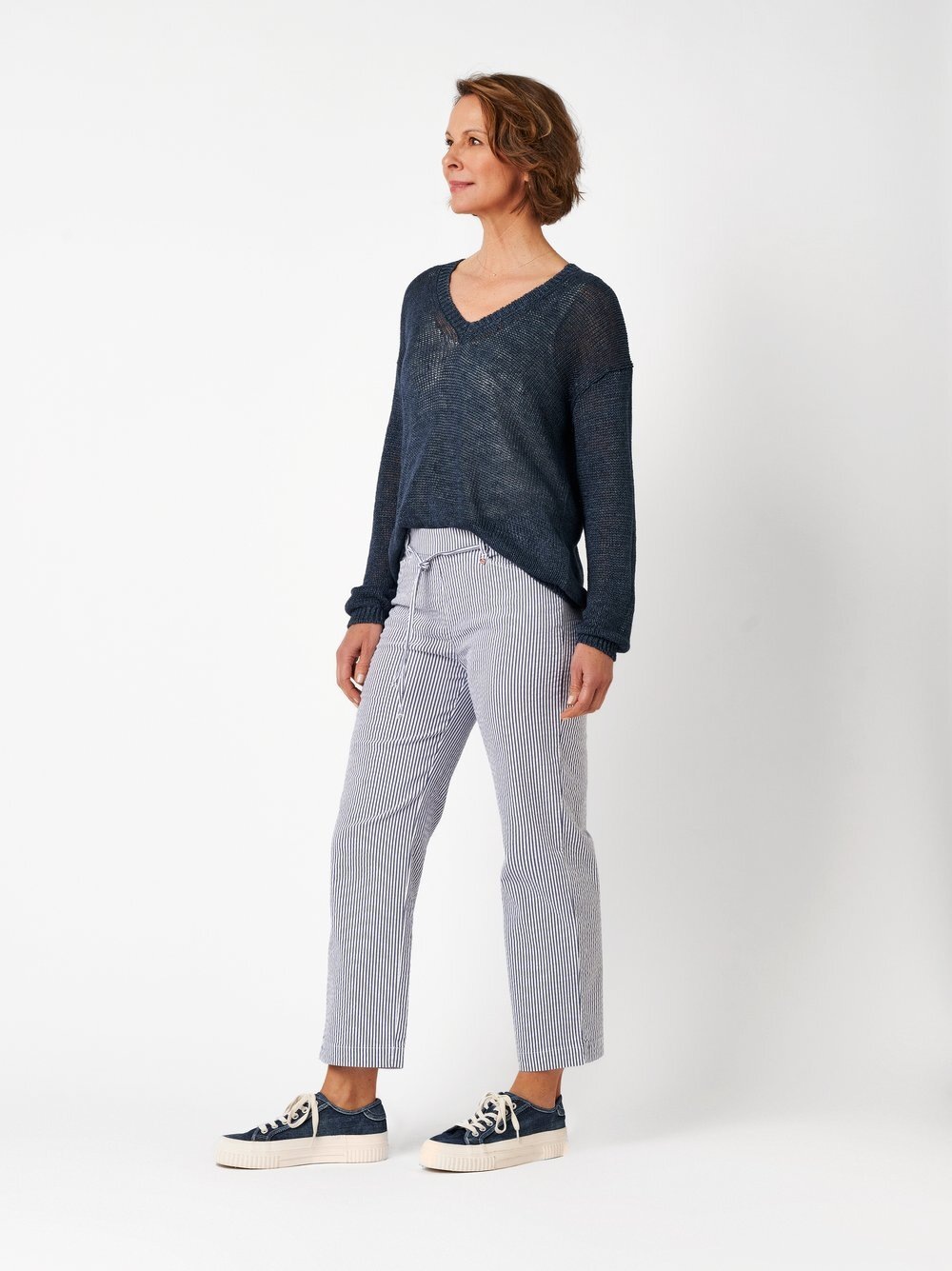Relaxed Culotte »Scarlet 3/4«  aus Seersucker