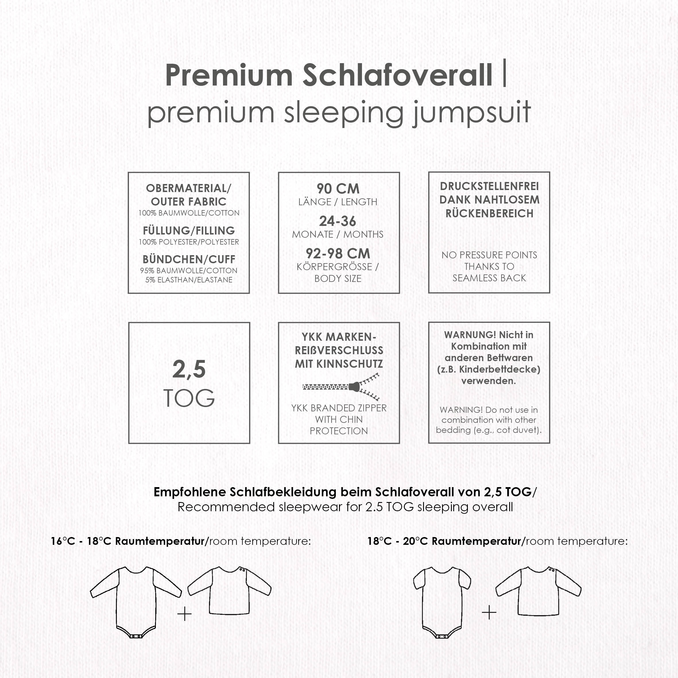 Baby Best Babyschlafsack »Nordic Forest Schlafoverall 90cm«