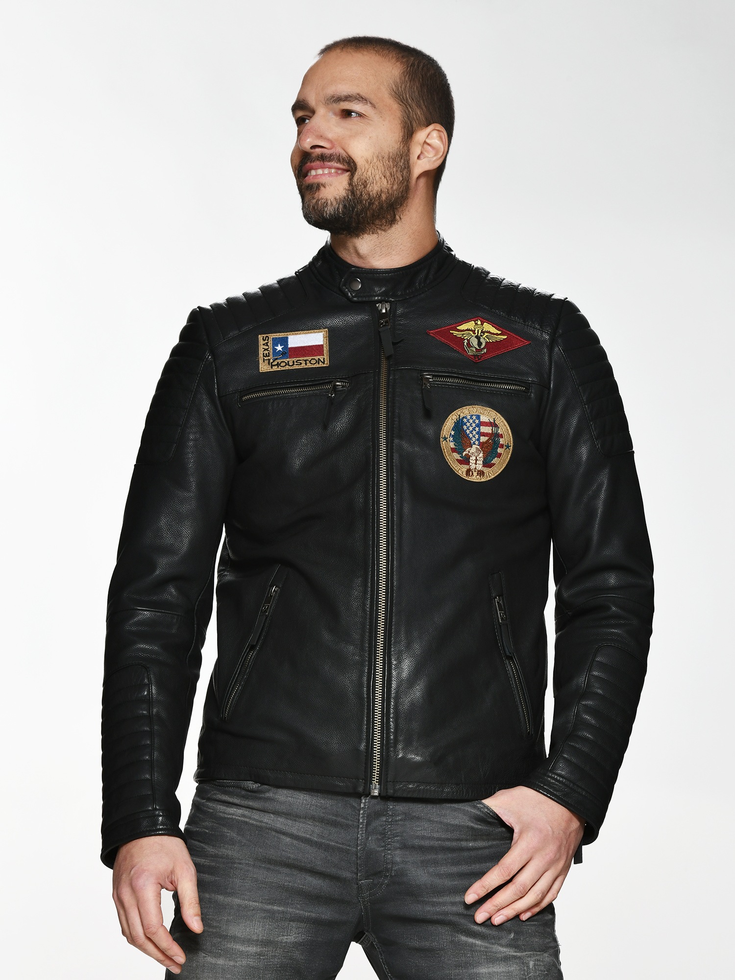 TOP GUN Lederjacke »TG20192023«