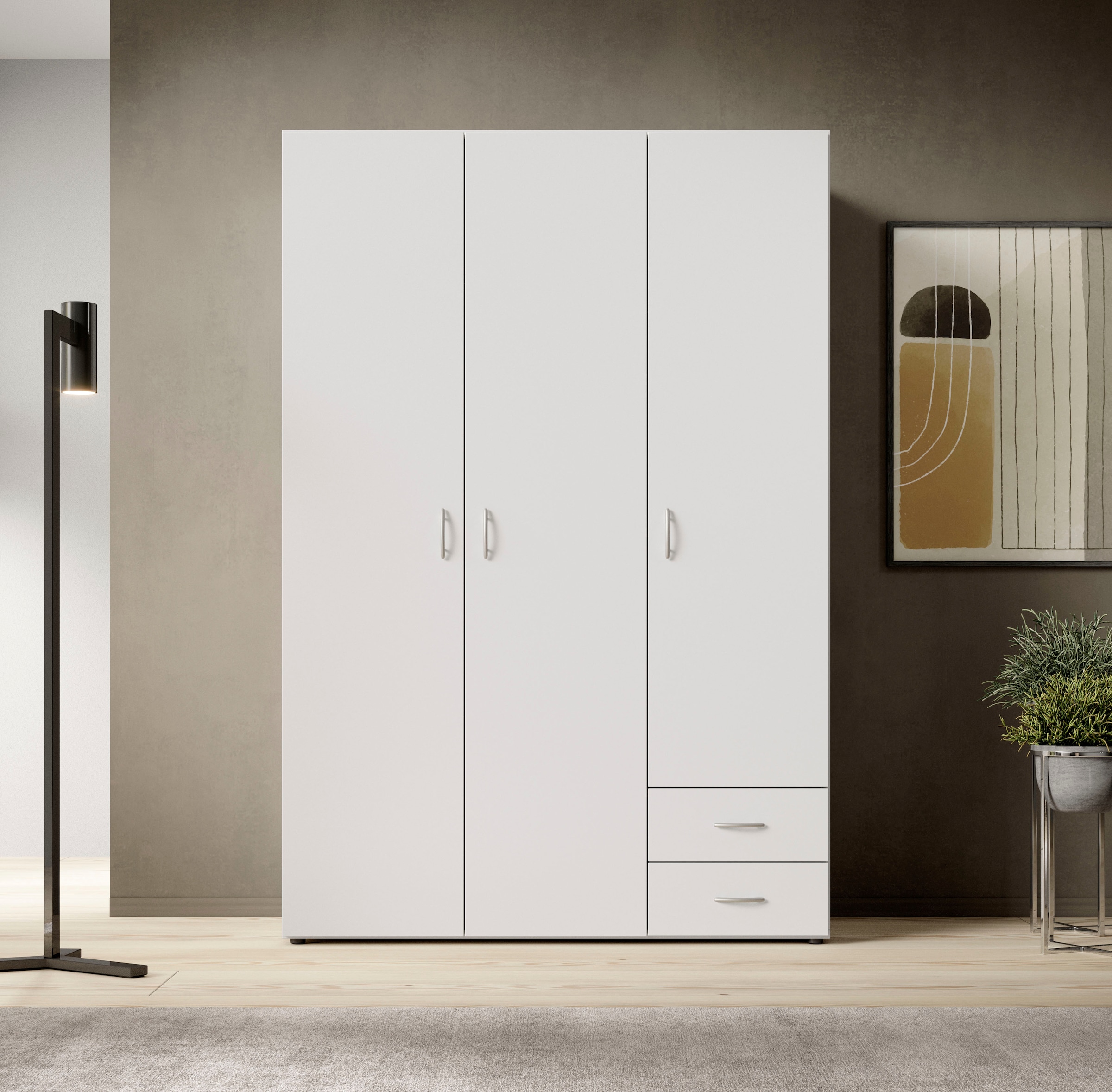 Schlafkontor Drehtürenschrank »Base Kleiderschrank Garderobe Hochschrank«, Bega Schrank Bestseller Dauertiefpreis in 3 Breiten und 2 Farben