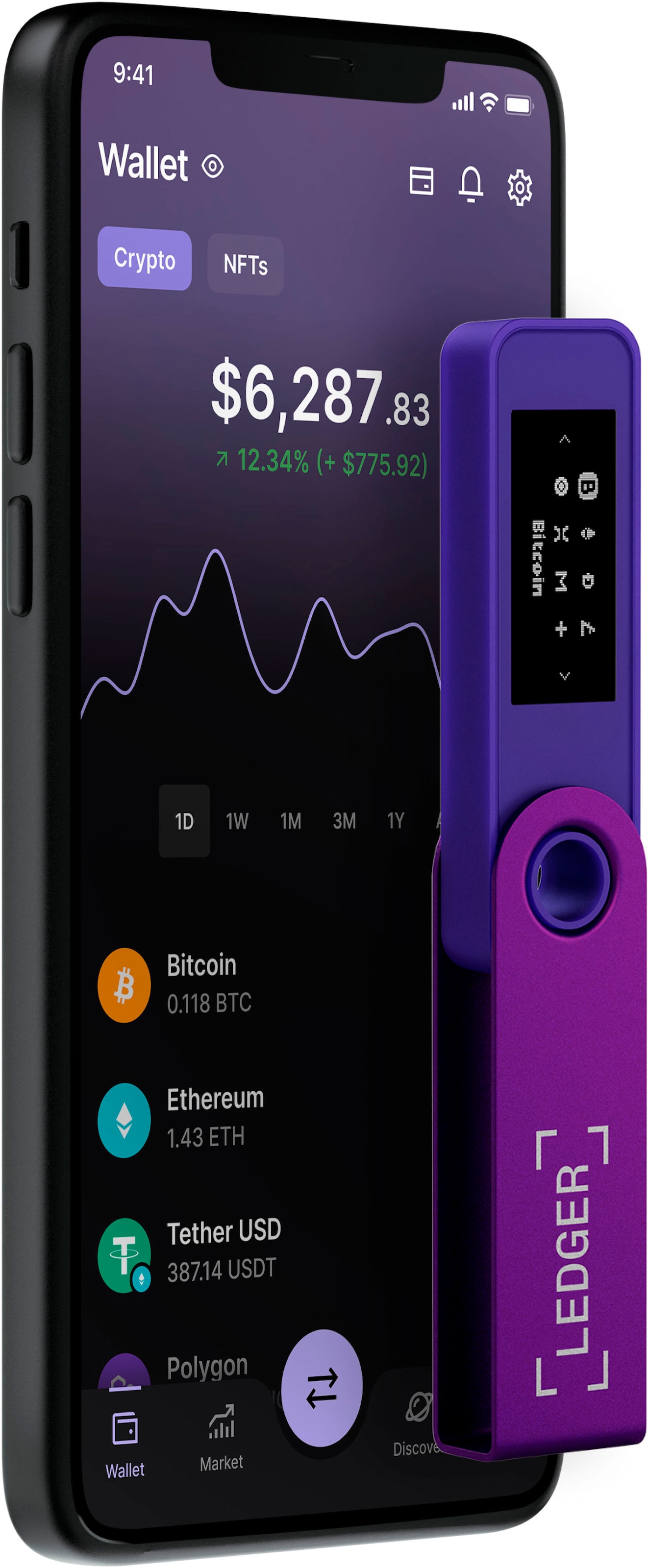 LEDGER Krypto Hardware-Wallet »Nano S Plus«