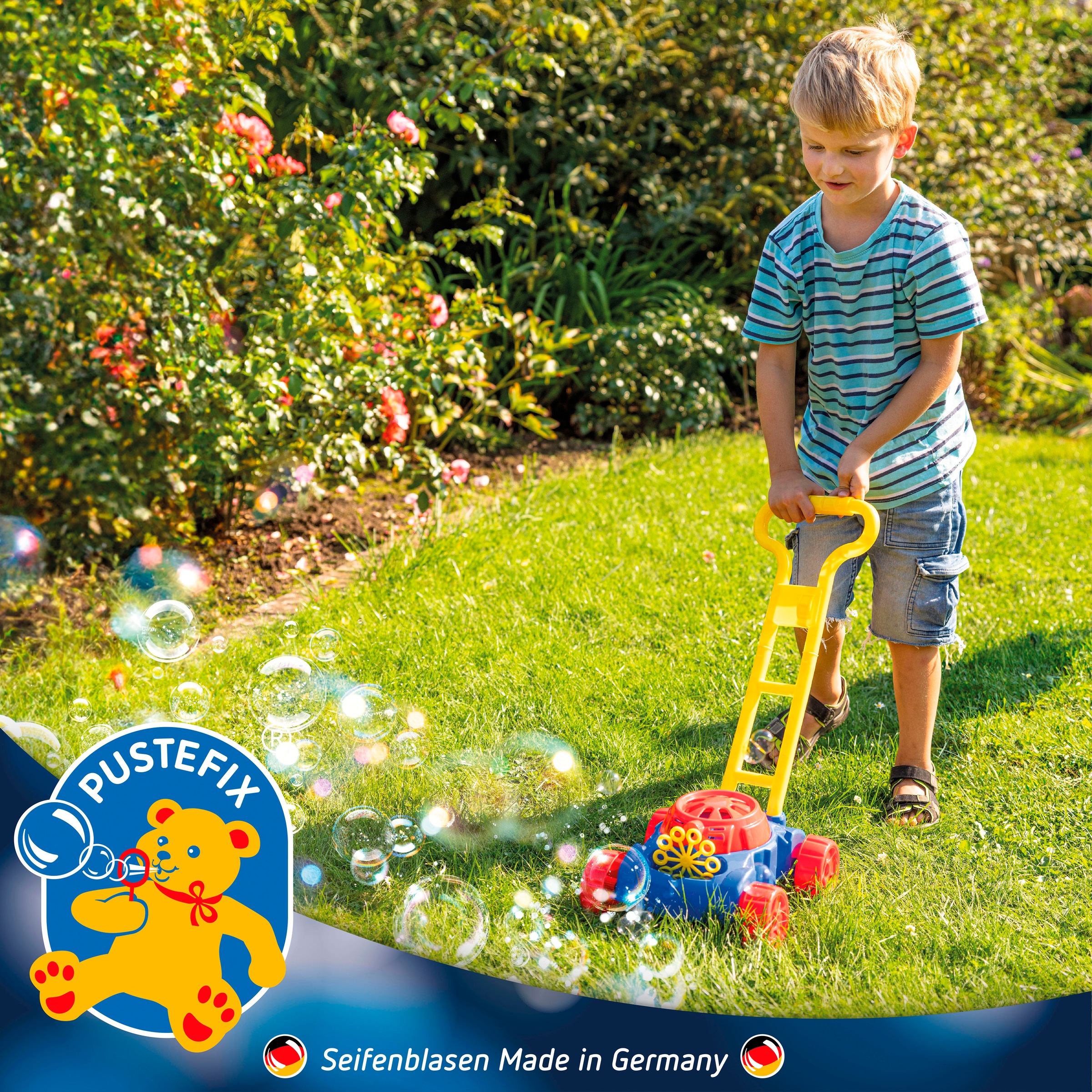 PUSTEFIX Seifenblasen Kanone »Bubble-Mower Rasenmäher«