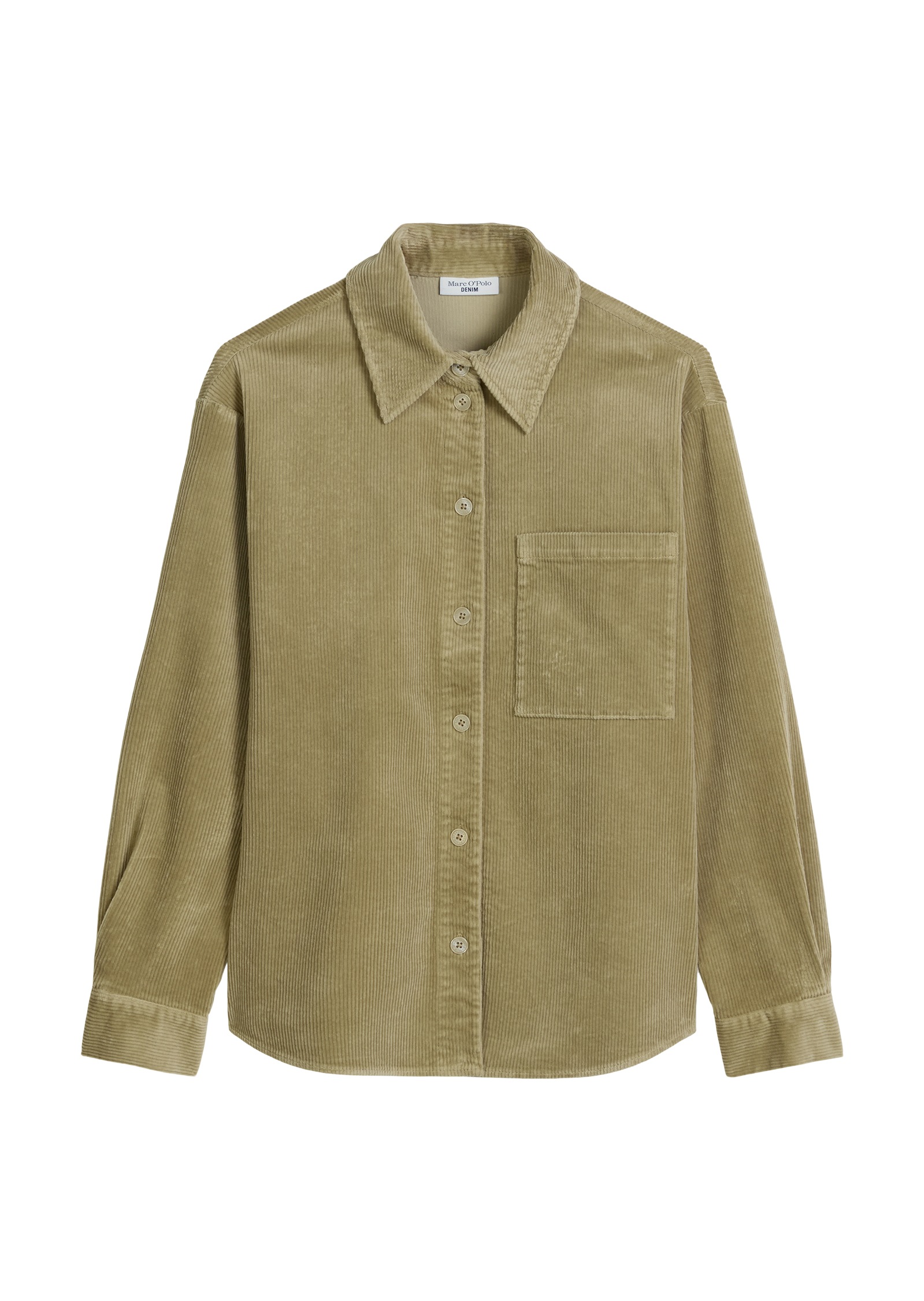 Marc O'Polo DENIM Hemdbluse aus mittelschwerem Cord-Stretch, relaxed fit
