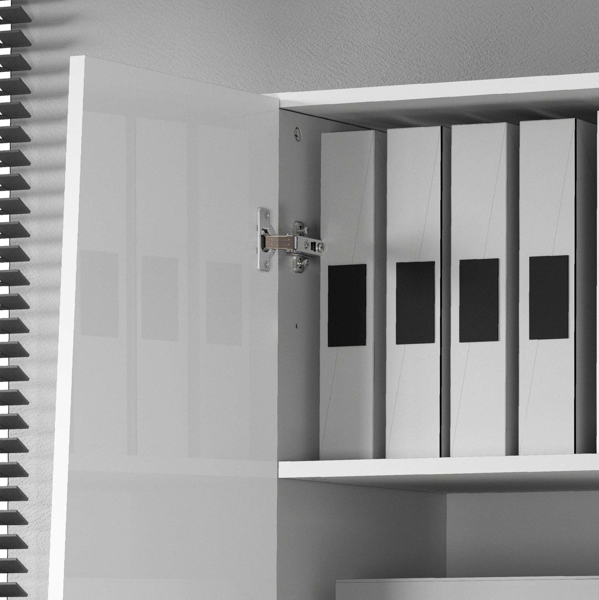 INOSIGN Aktenschrank »Vega, Mehrzweckschrank, Büroschrank, mit 2 Türen«, & verstellbaren Einlegeböden, Höhe 86 oder 166 cm, Made in Italy
