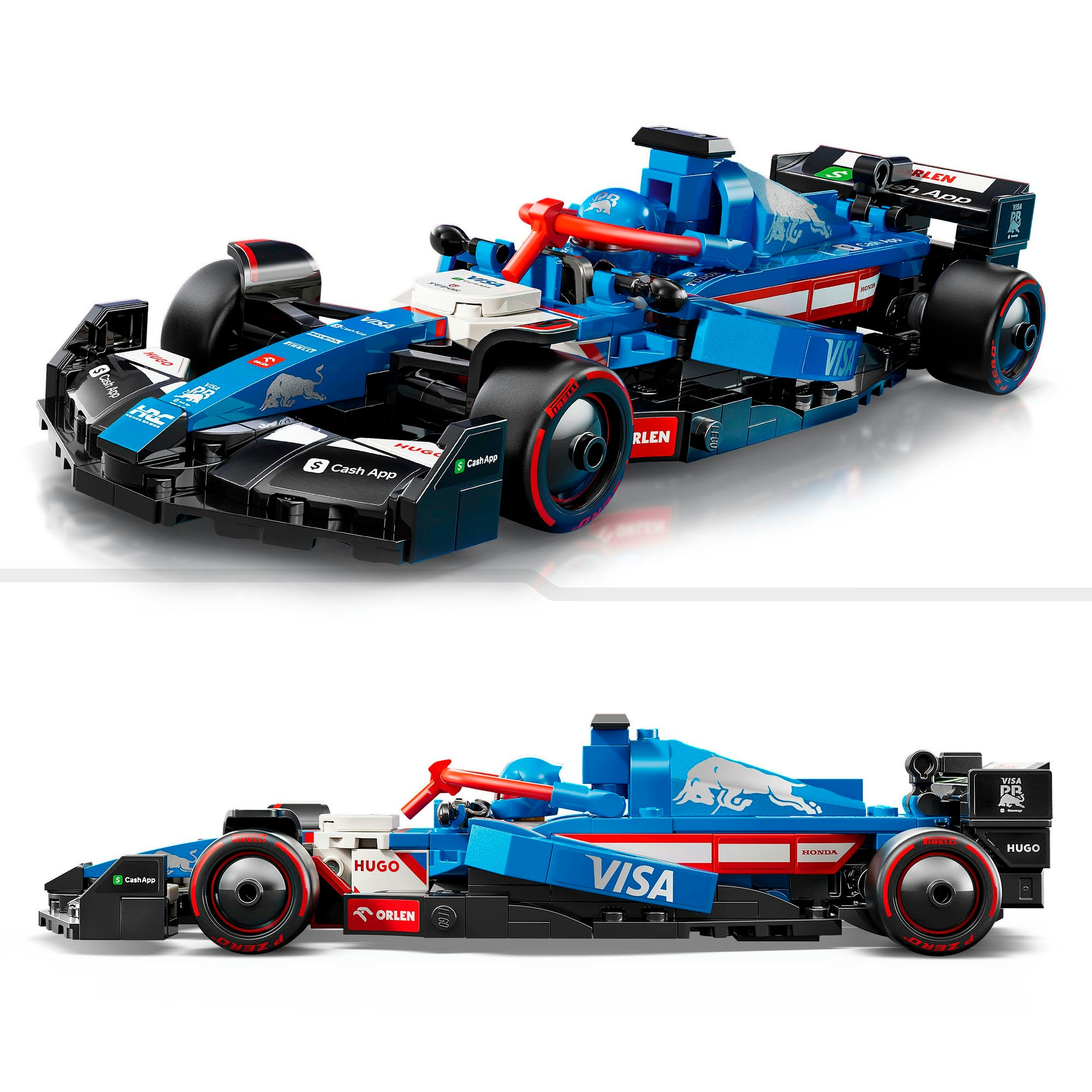 LEGO® Konstruktionsspielsteine »Visa Cash App RB VCARB 01 F1® Rennauto (77246), LEGO® Speed Champions«, (248 St.), Made in Europe