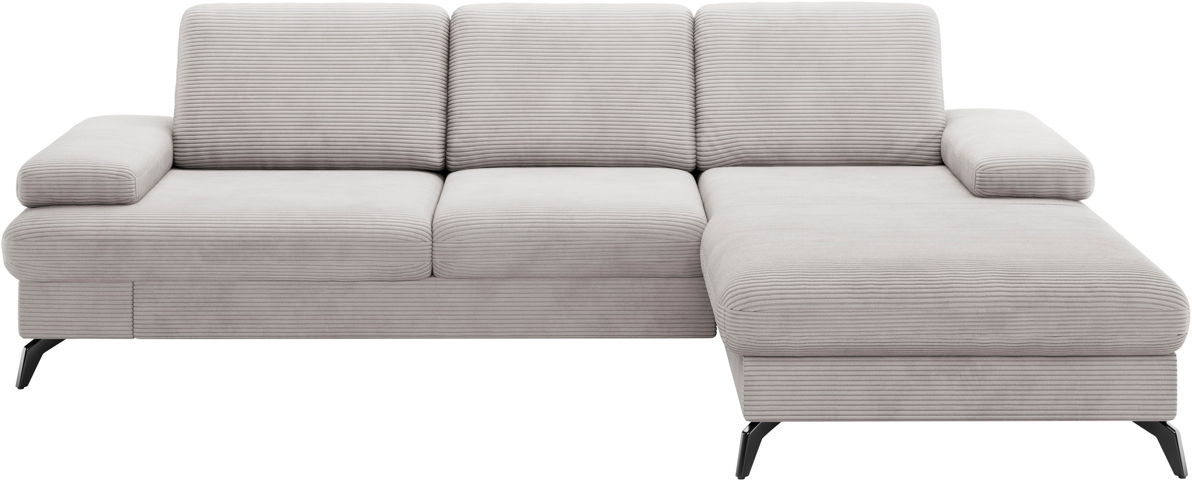 sit&more Ecksofa »Morris Jubi, L-Form«, inkl. Armteilfunktion und 1 Zierkissen, wahlweise mit Bettfunktion
