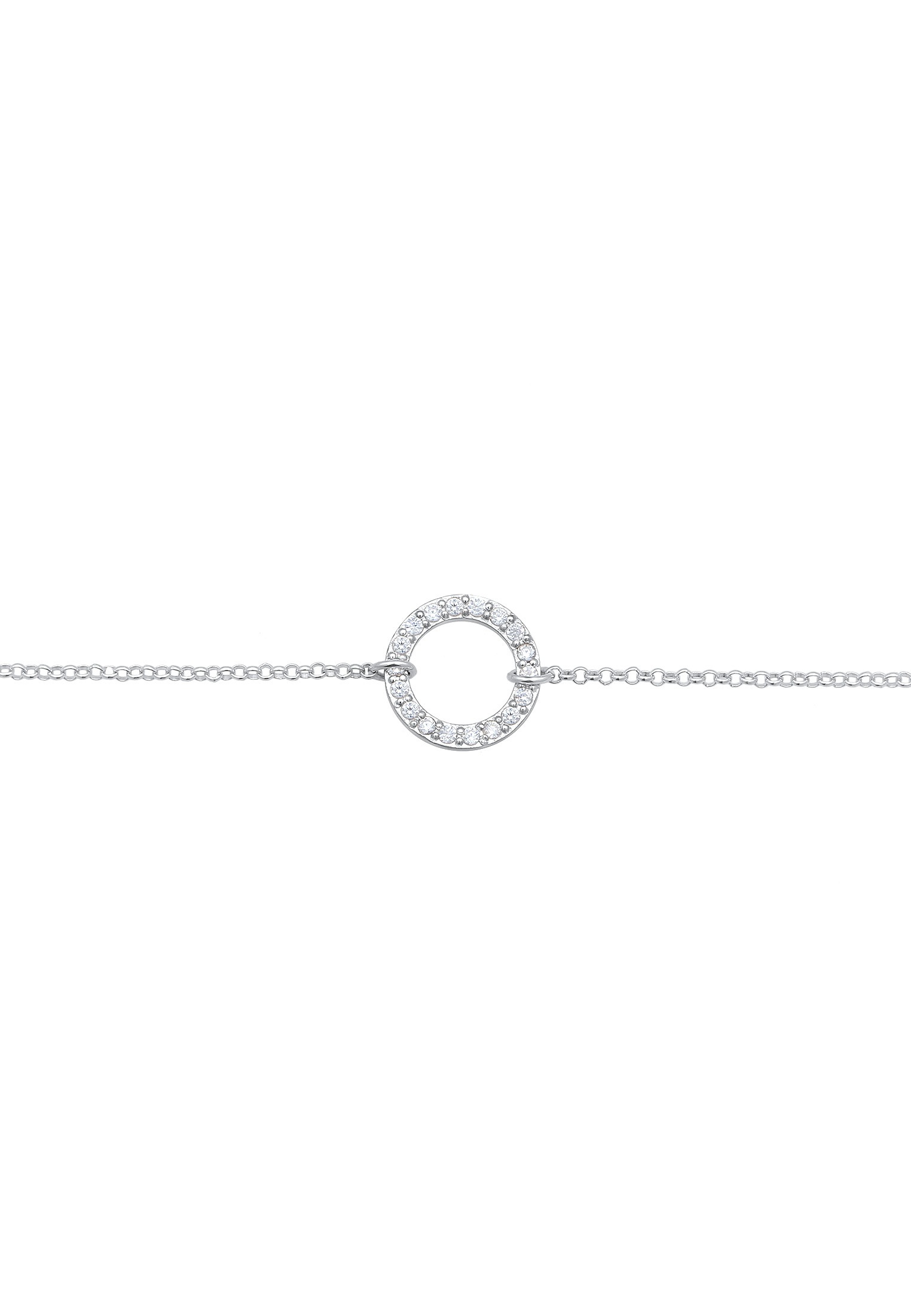 Elli Choker »Halskette Choker Kreis Zirkonia Trend 925«