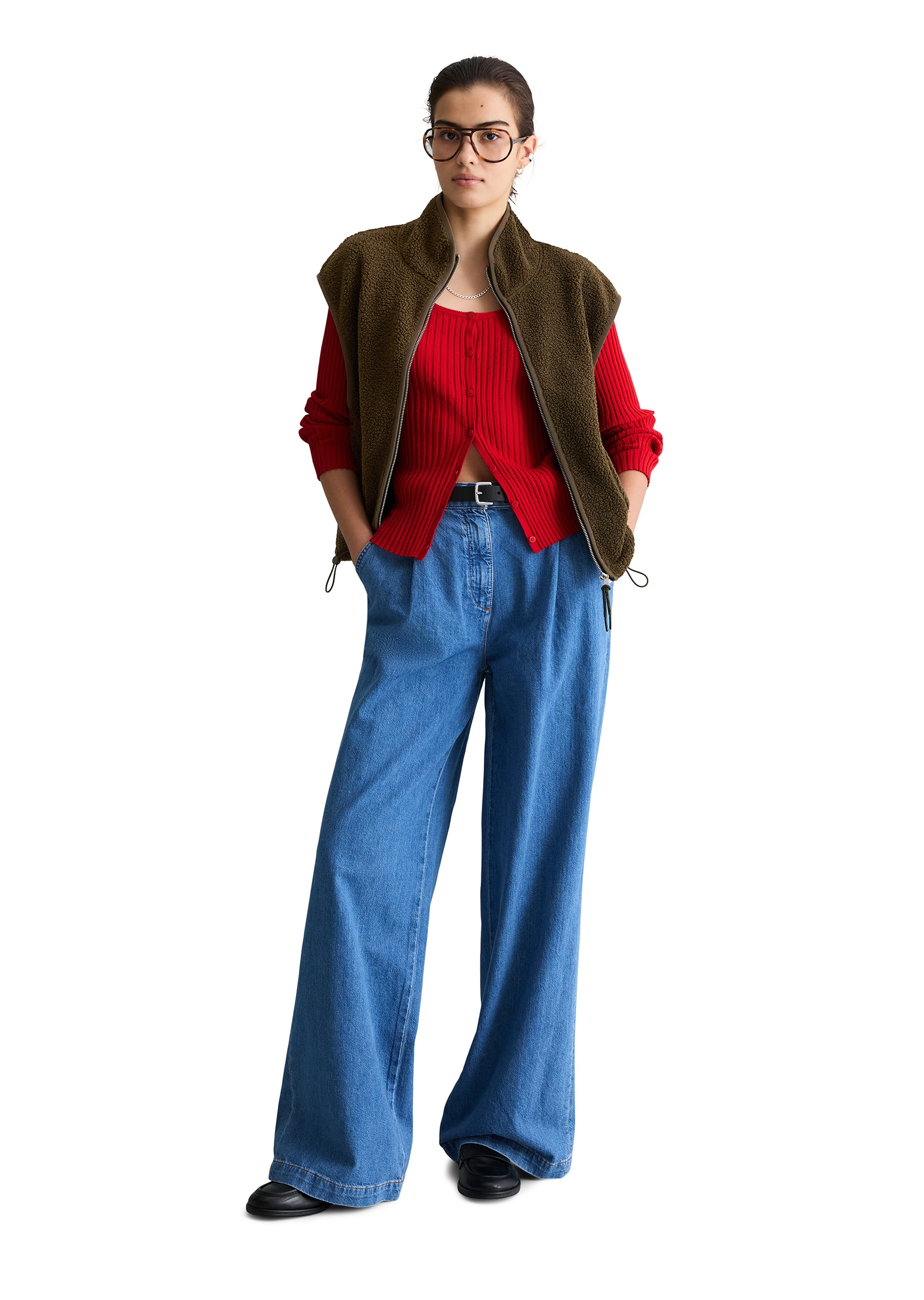 Marc O'Polo DENIM Sweatweste »aus recyceltem Polyester«