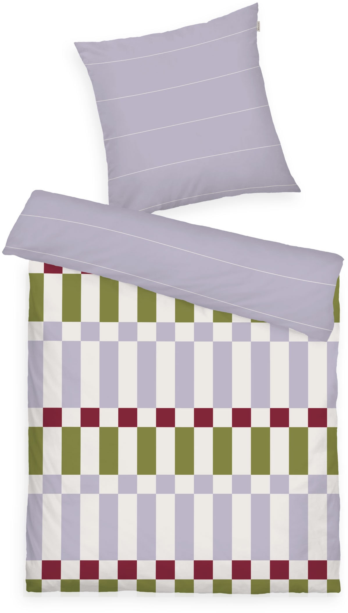 TOM TAILOR HOME Wendebettwäsche "BOLD CHECK in Gr. 135x200cm oder 155x220cm" 2 Stk. new bedroom, gewebtes Label