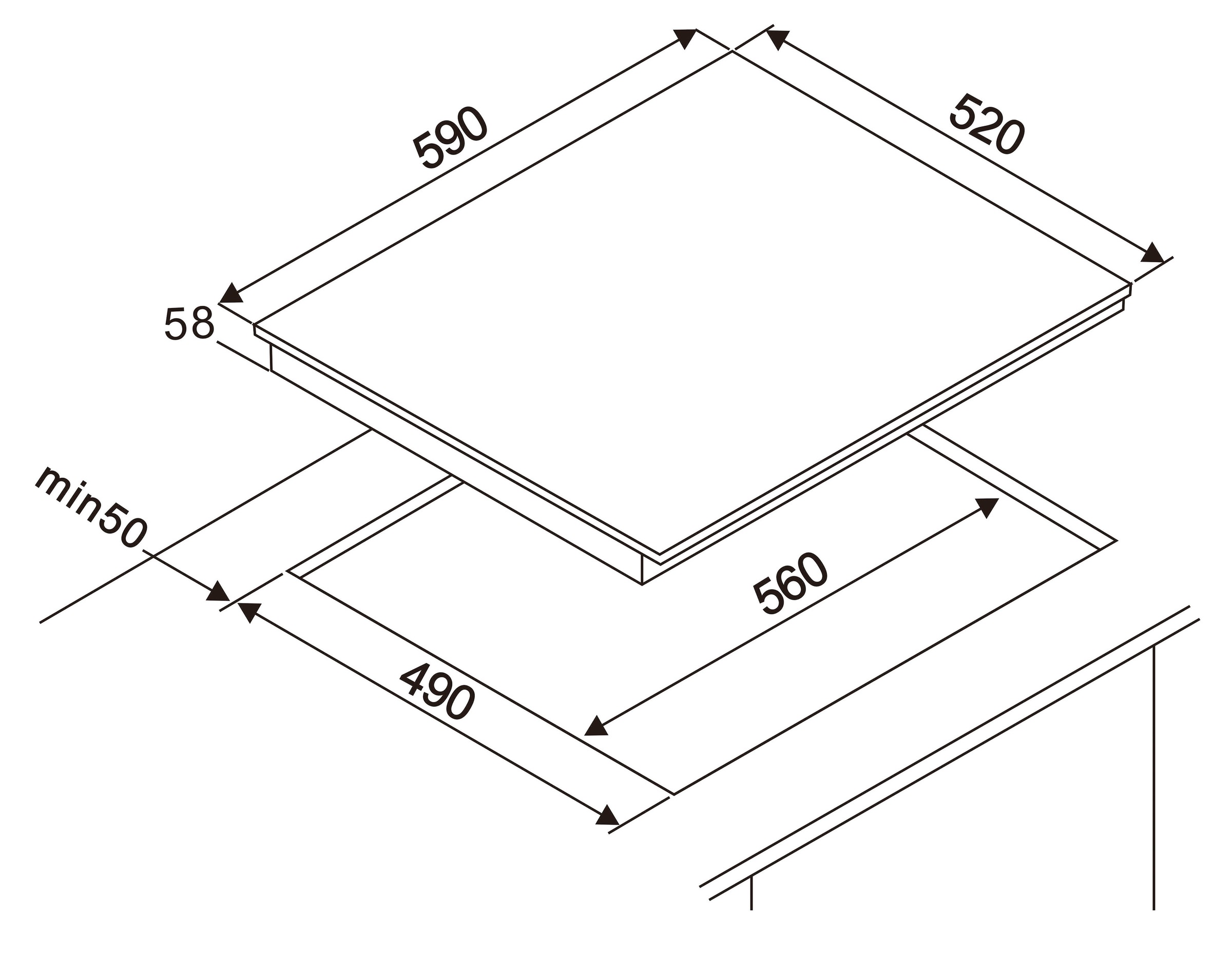 RESPEKTA Induktions-Kochfeld »KM 6600IB-28«, KM 6600IB-28