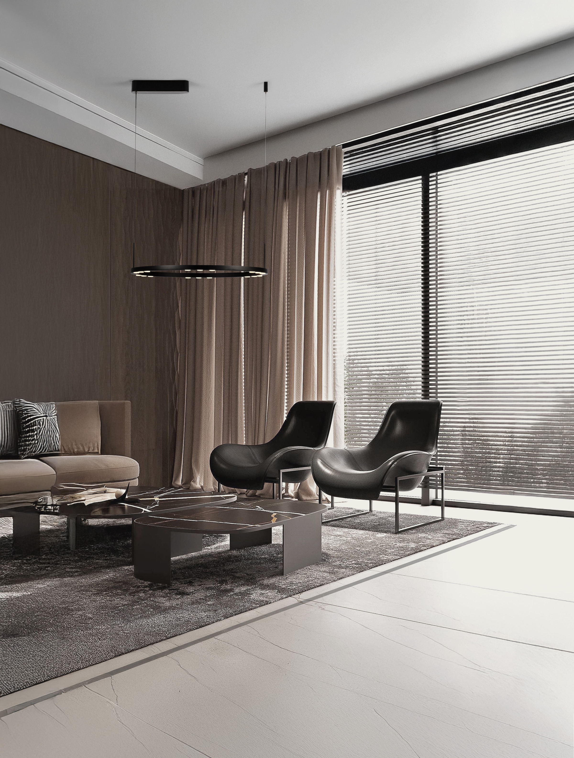 Nova Luce Pendelleuchte »LUNETTE«, 6 flammig