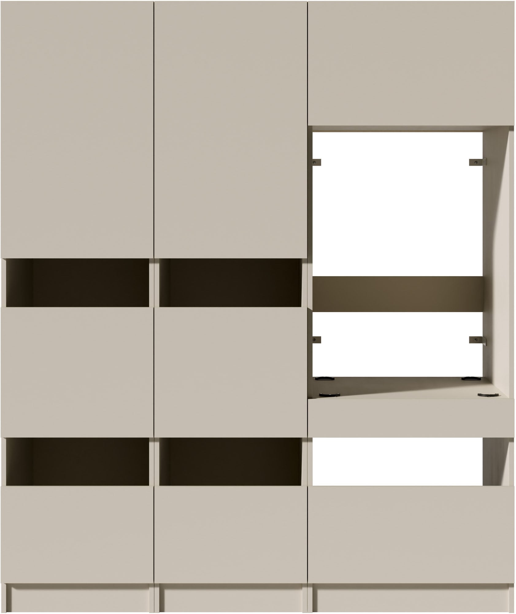 BASIC by Balculina Mehrzweckschrank-Set »Washhome B/T/H 168x68x200 cm« 3 Stk. tlg.