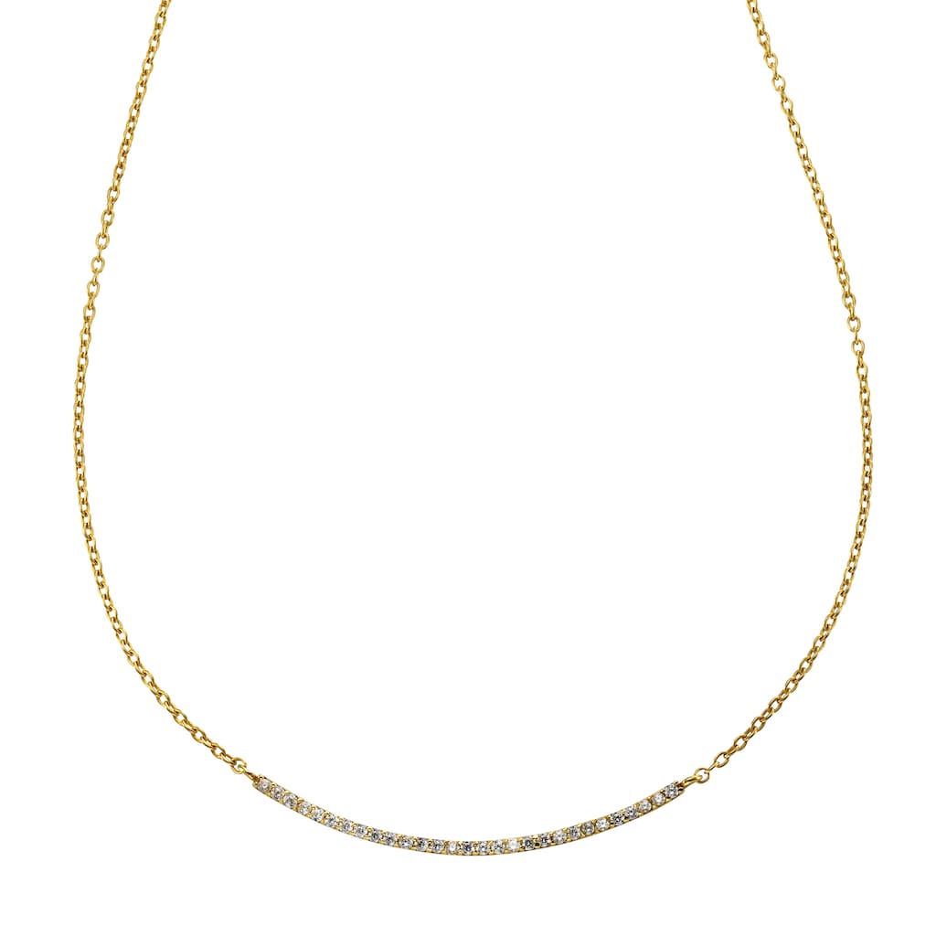 CELESTA Collierkettchen »375/- Gelbgold Zirkonia«