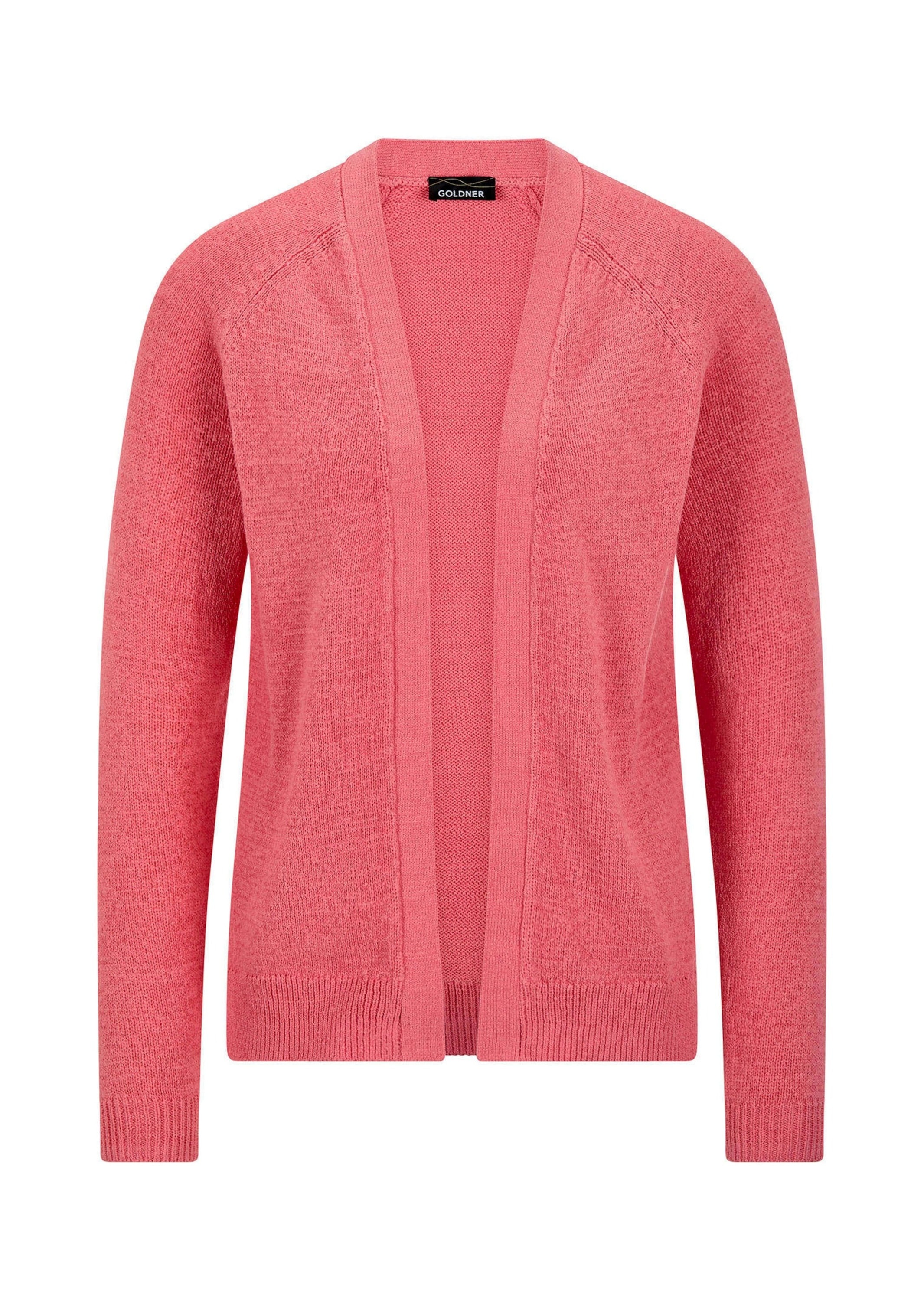 GOLDNER Strickjacke "Strickjacke mit Strickbandblende" aus Bändchengarn ges günstig online kaufen