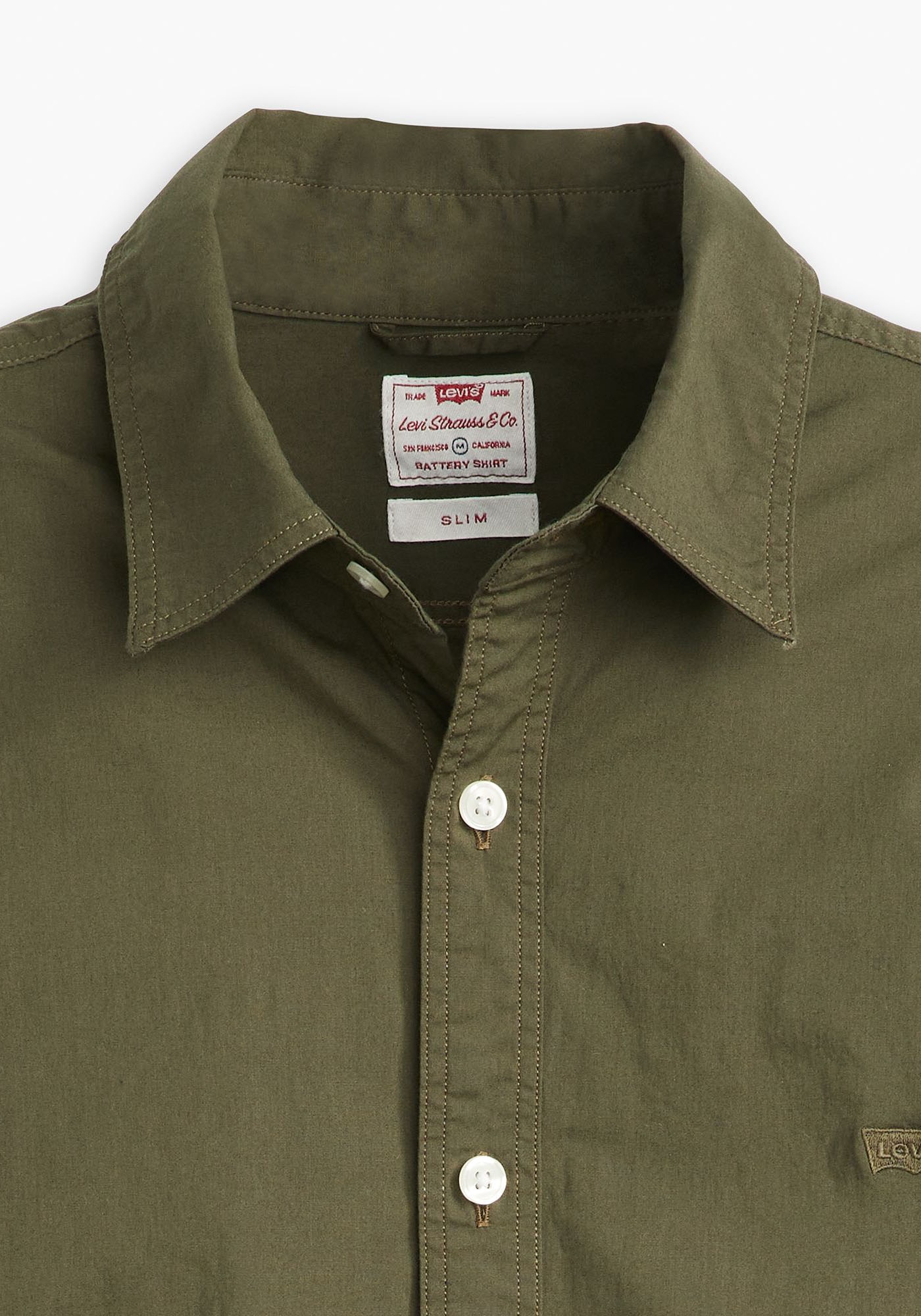 Levi's® Jeanshemd »BATTERY HM SHIRT SLIM«, mit Logobadge