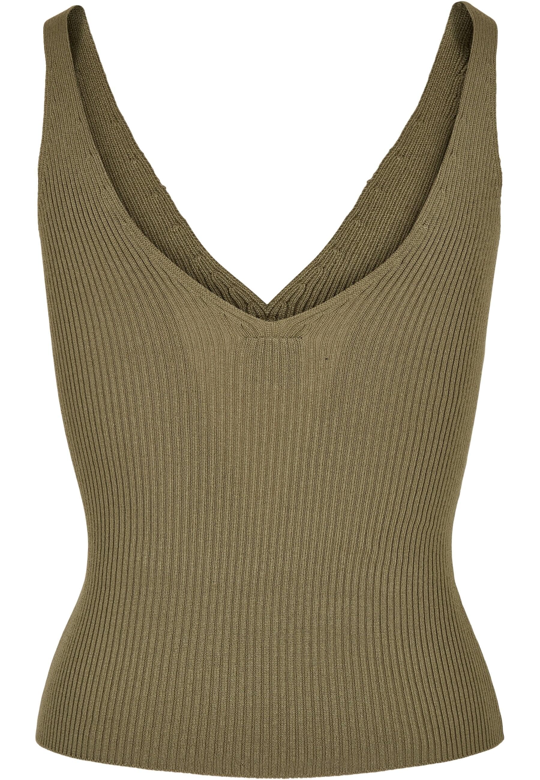 URBAN CLASSICS Muskelshirt »Urban Classics Damen Ladies Rib Knit Top«, (1 tlg.)