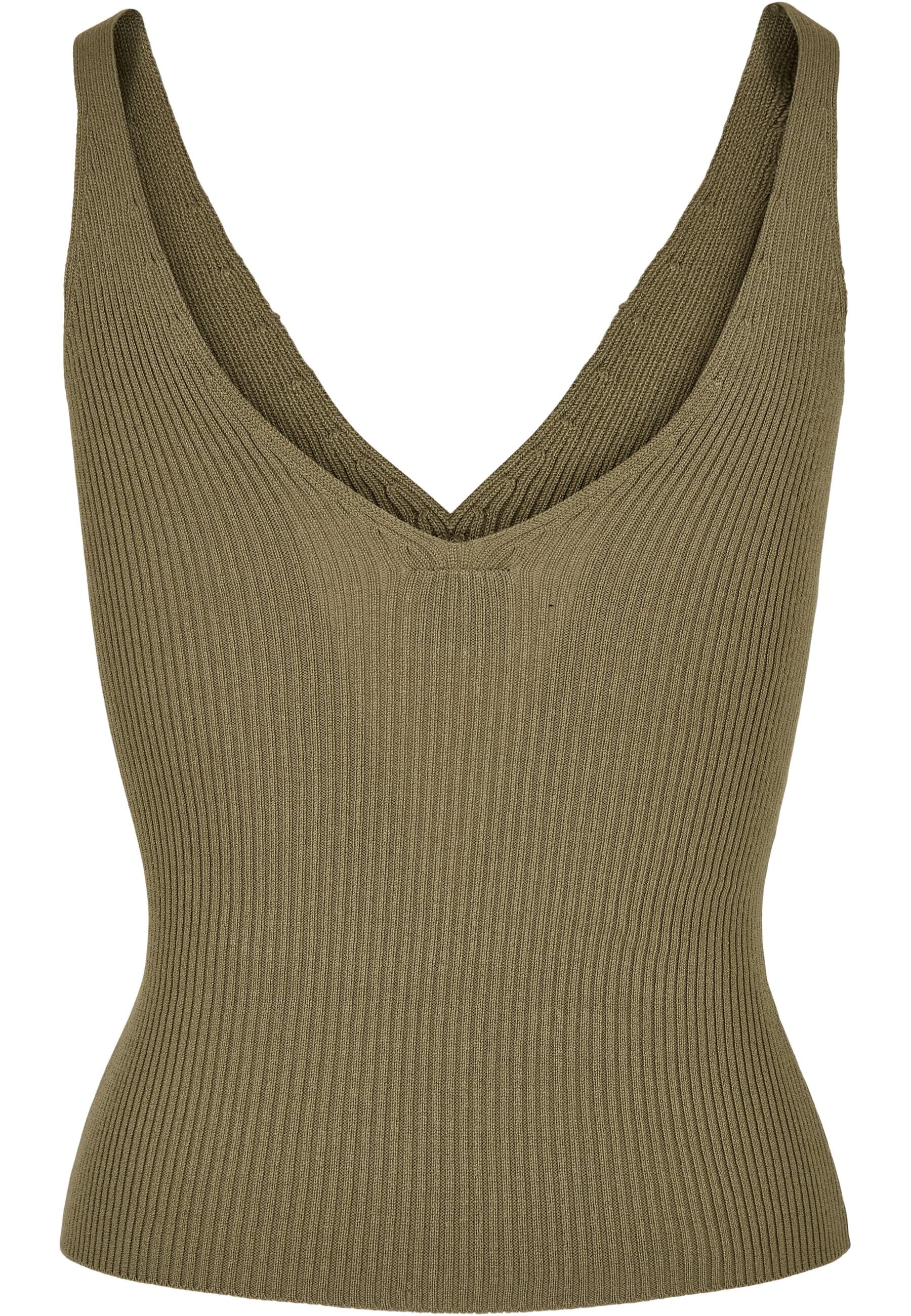 URBAN CLASSICS Muskelshirt "Urban Classics Damen Ladies Rib Knit Top" 1 Stk günstig online kaufen