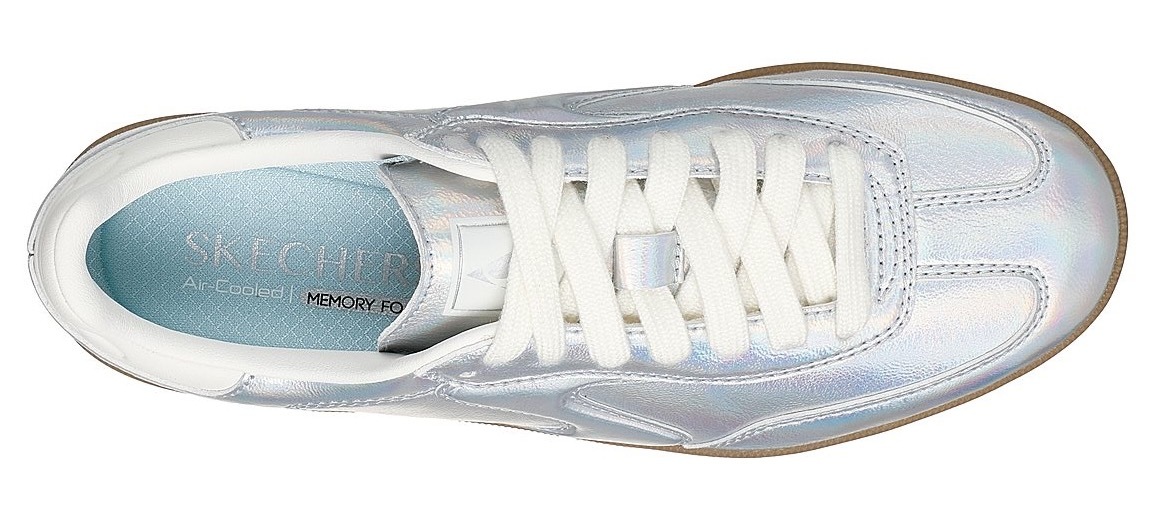 Skechers Sneaker »HOTSHOT-TRUE IRIDESCENCE«, Retro Sneaker, Schnürschuh im irisierenden Metallic Look