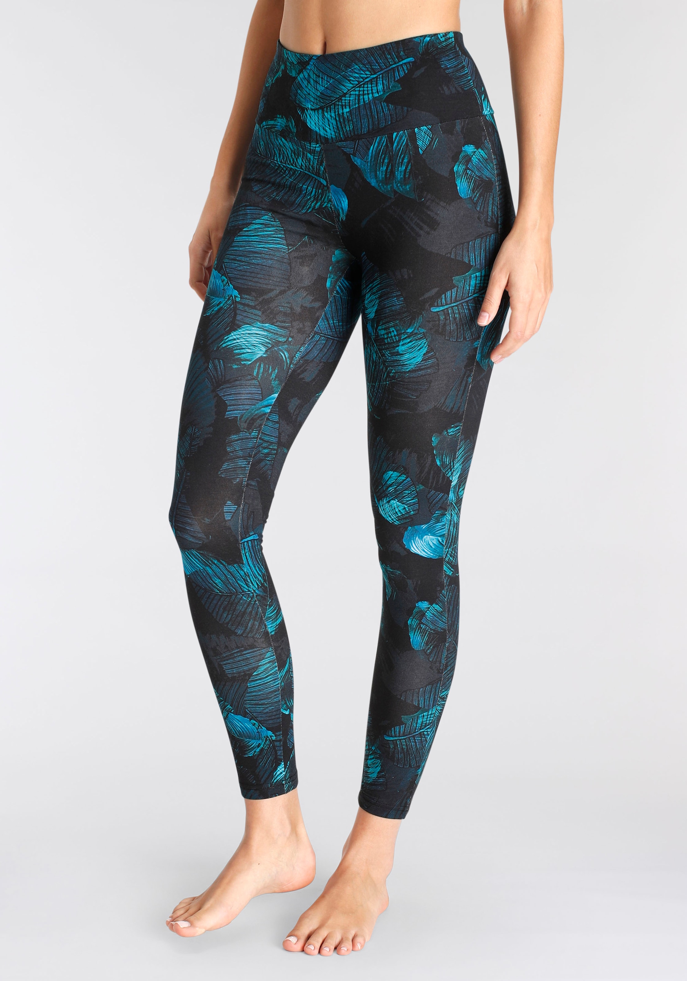 H.I.S Leggings, mit tropischem Palmenprint, Loungewear